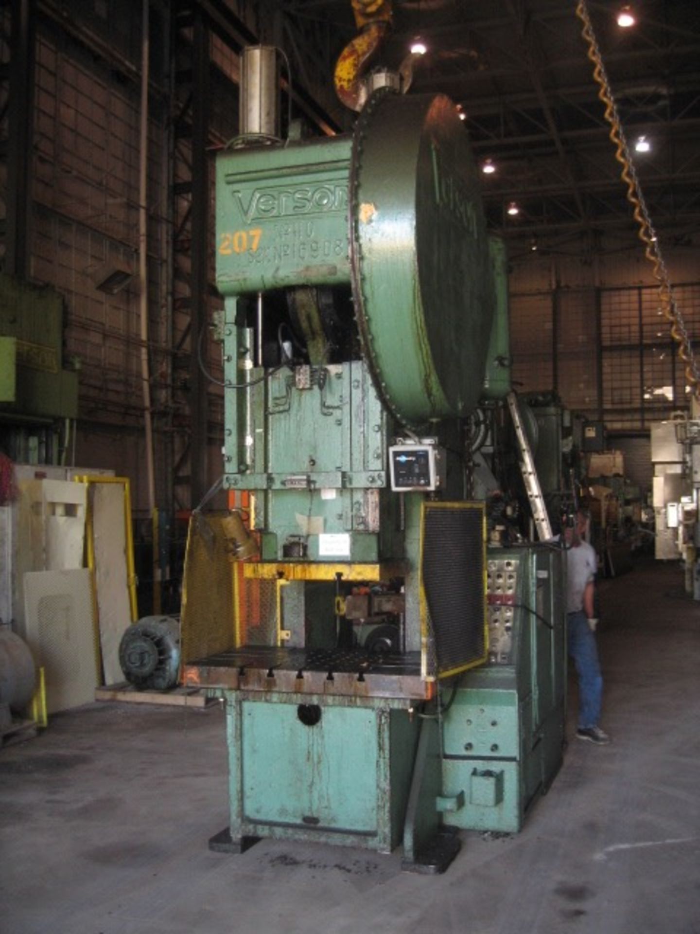 110 Ton Verson Model 110 OBI Press, s/n: 16908, 10" Stroke, 24" Shut Height, 5" Adjustment, 50"