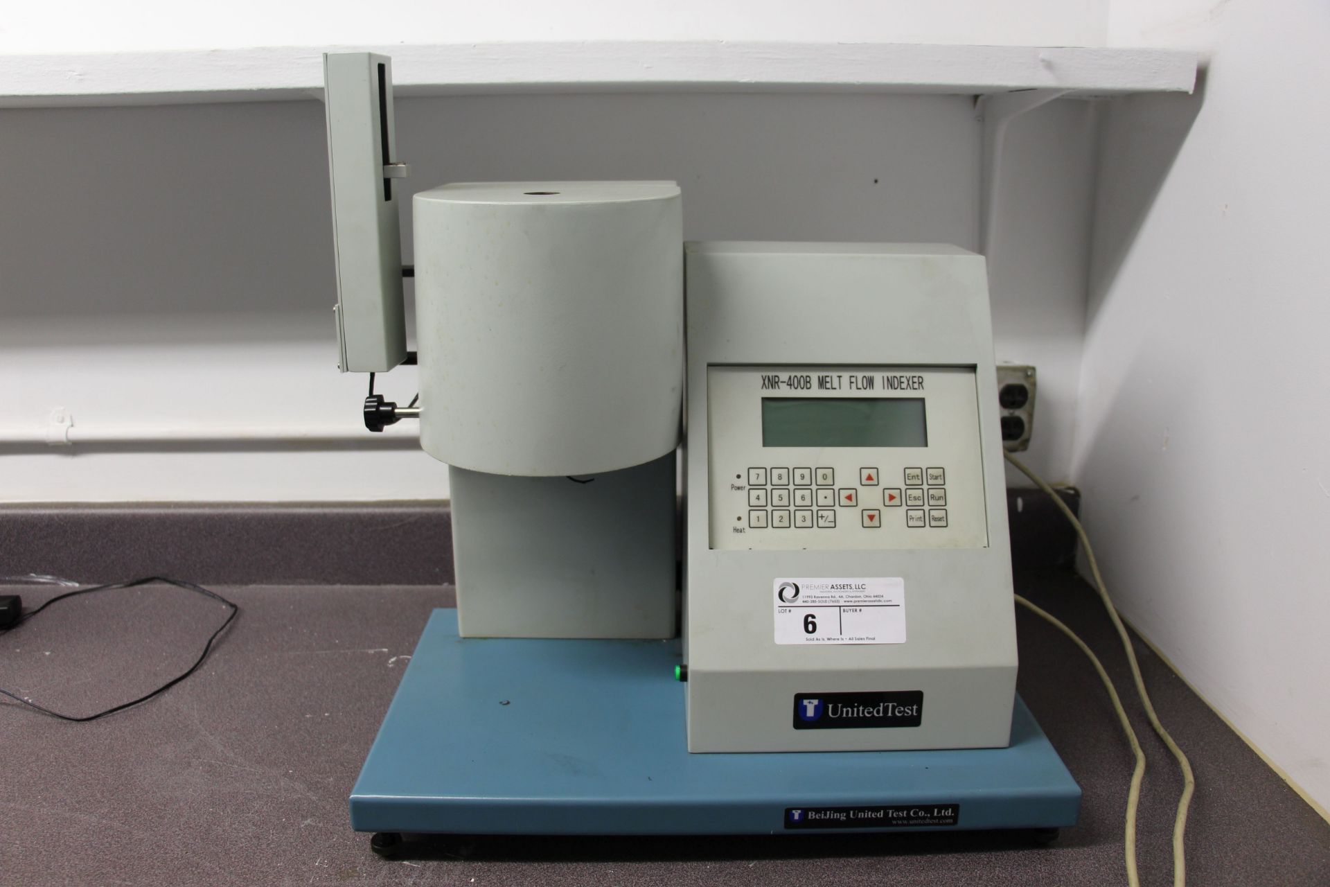 2014 United Test XNR-400B Melt Flow Indexer, serial number - AD11692