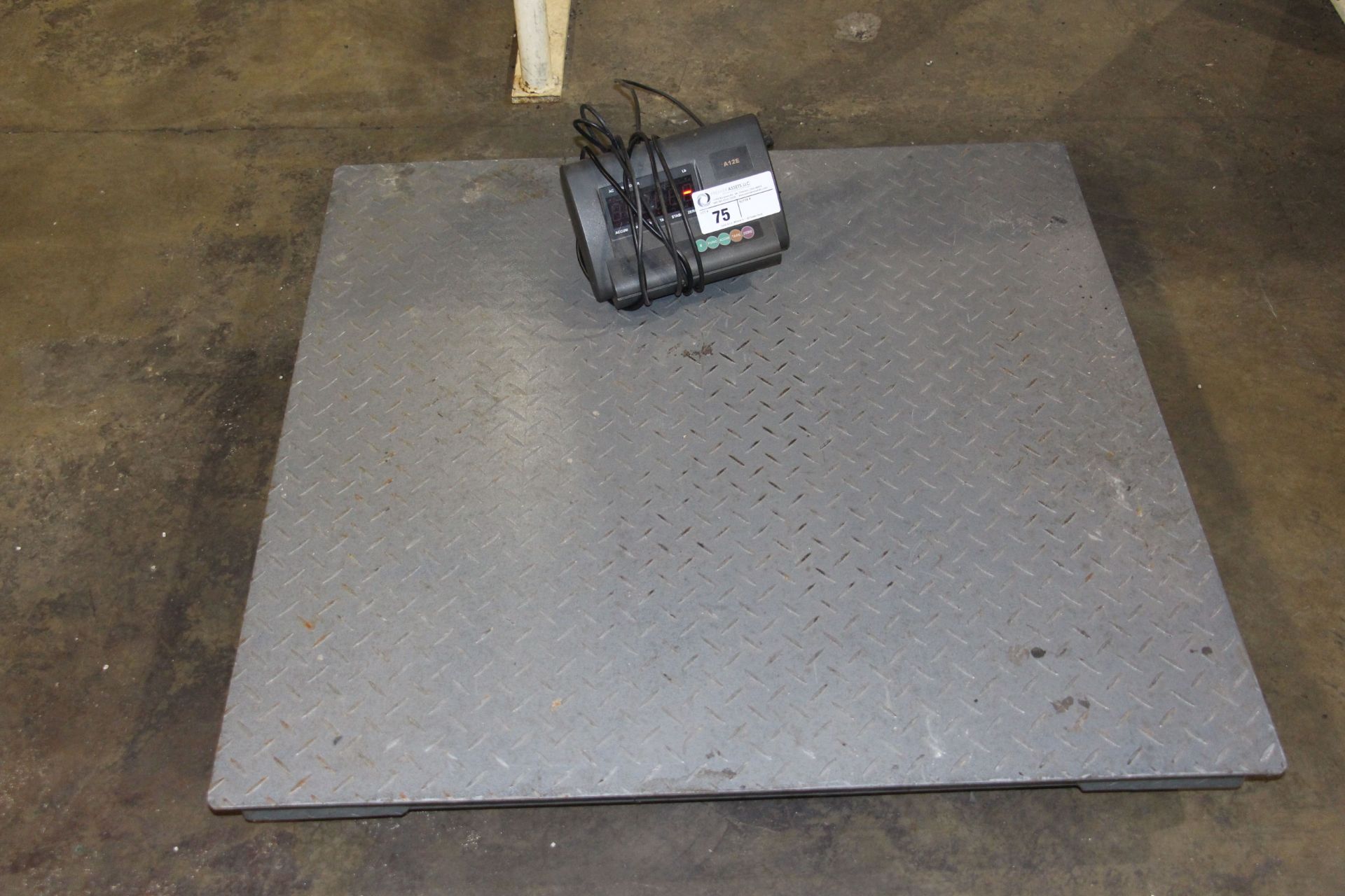 Electronic Platform Scale A12E, 2500 kg capacity, serial number - 1209154