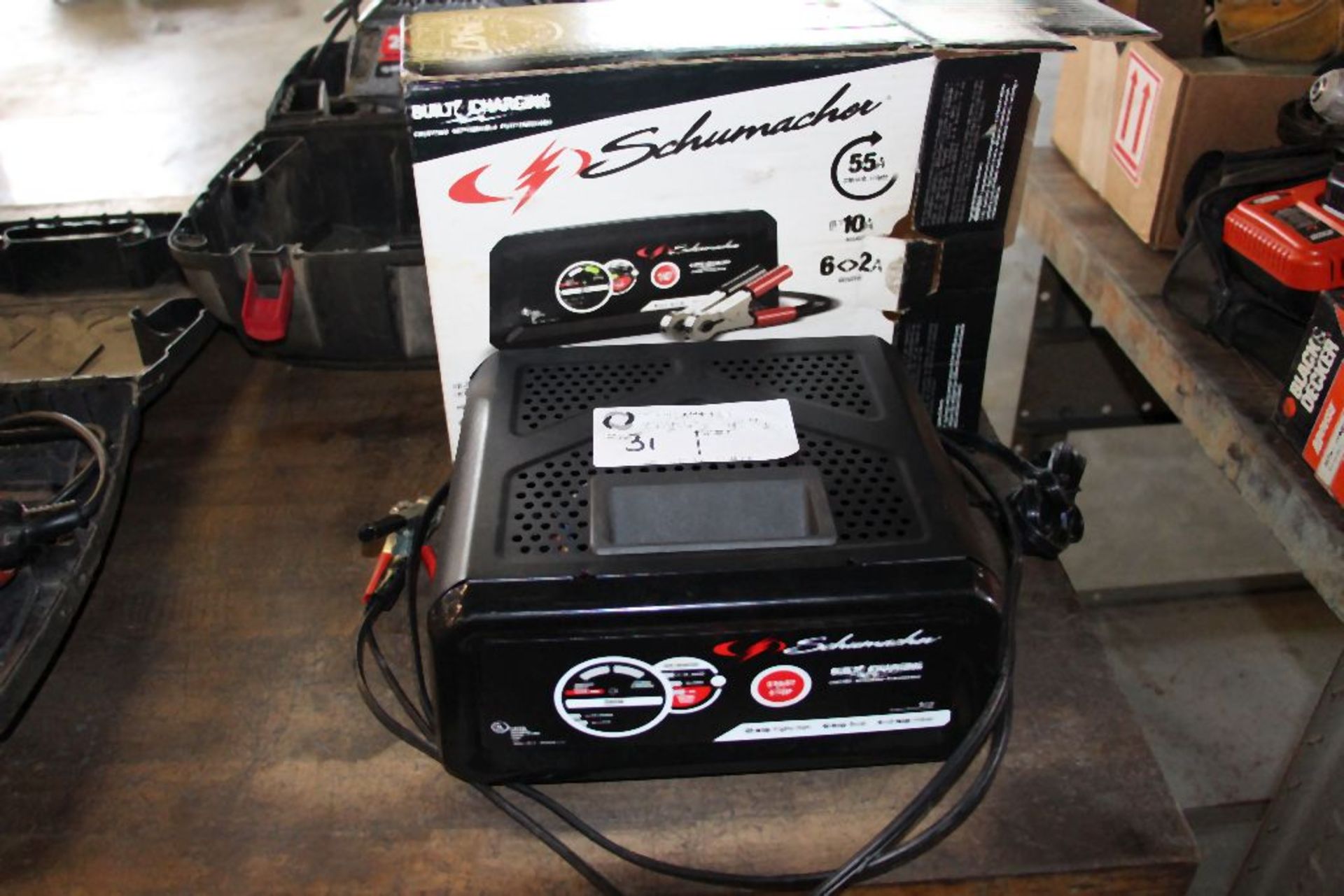 Schumacher battery charger, 55 Amp engine start, 10 Amp boost, 6-2 Amp charge, model - SC10,