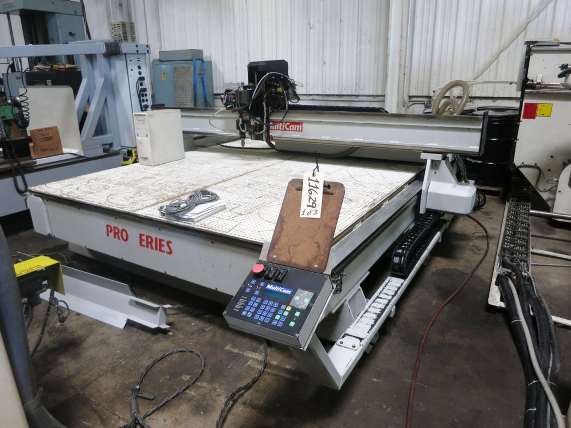 8'X10' Multicam Pro Seris Pro 302 CNC Router, S/N 51591, New 1999 General Specifications, Table 8' - Image 10 of 14