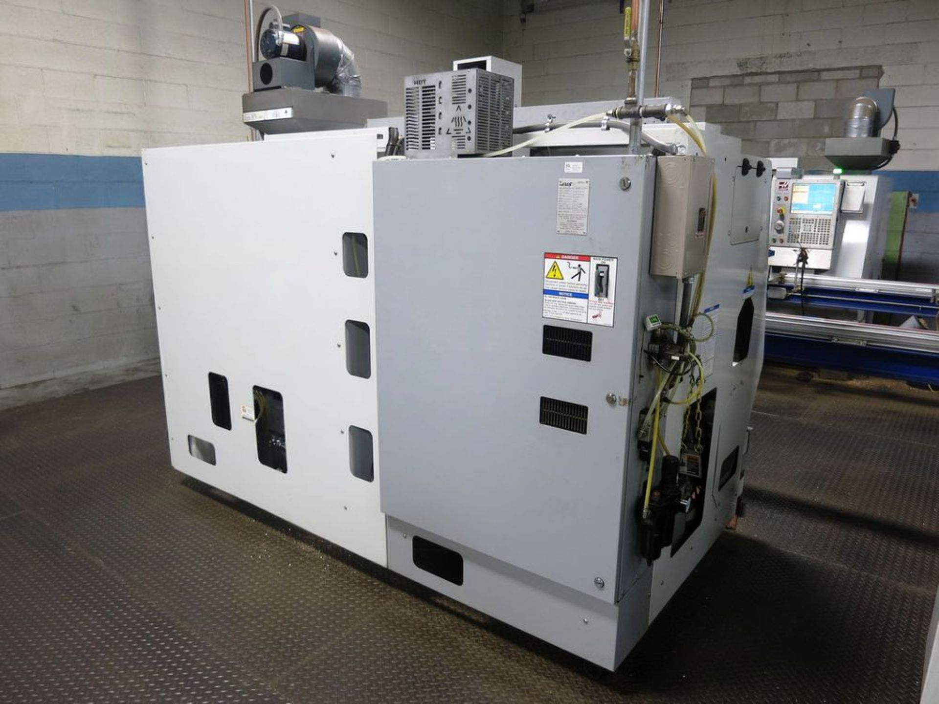 Haas SL-20T CNC 2-Axis Turning Center Lathe w/Epson 6-Axis Material Handling Robot, S/N 3084991, New - Image 7 of 8