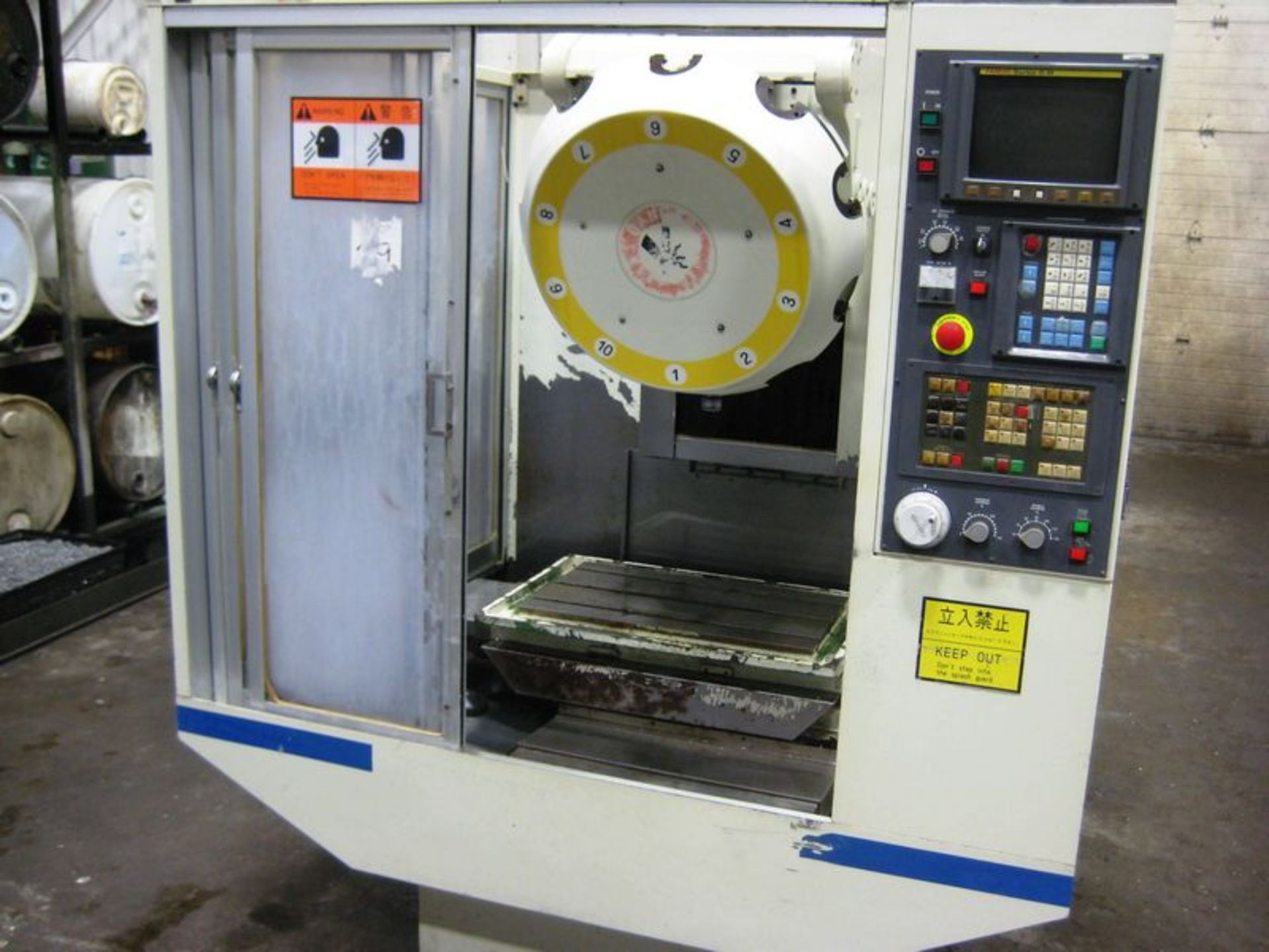 Fanuc Alpha T10A CNC Drill Tap Vertical Machining Center, S/N PQ07MCO59, NEW 1991 General