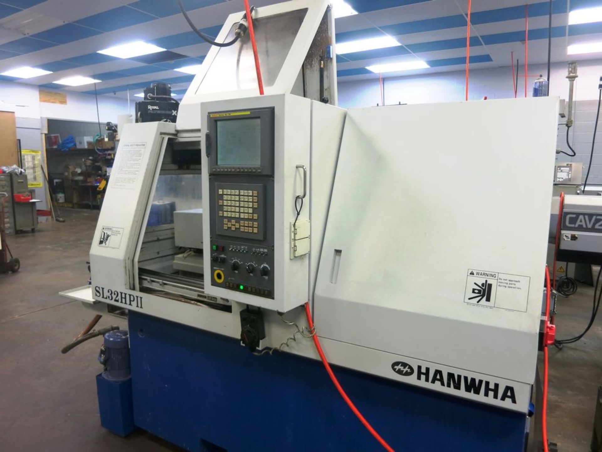 32MM Hanwha SL-32HPII 7-Axis CNC Swiss Type Sliding Headstock Automatic Lathe, S/N SL-32B4-1052, New - Image 15 of 15