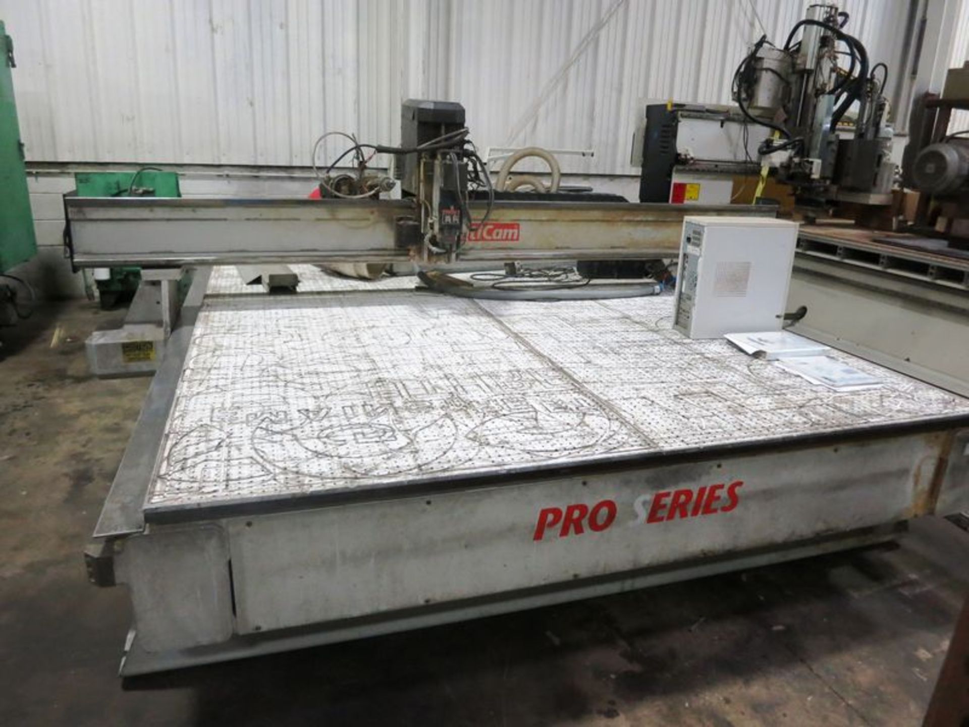 8'X10' Multicam Pro Seris Pro 302 CNC Router, S/N 51591, New 1999 General Specifications, Table 8'