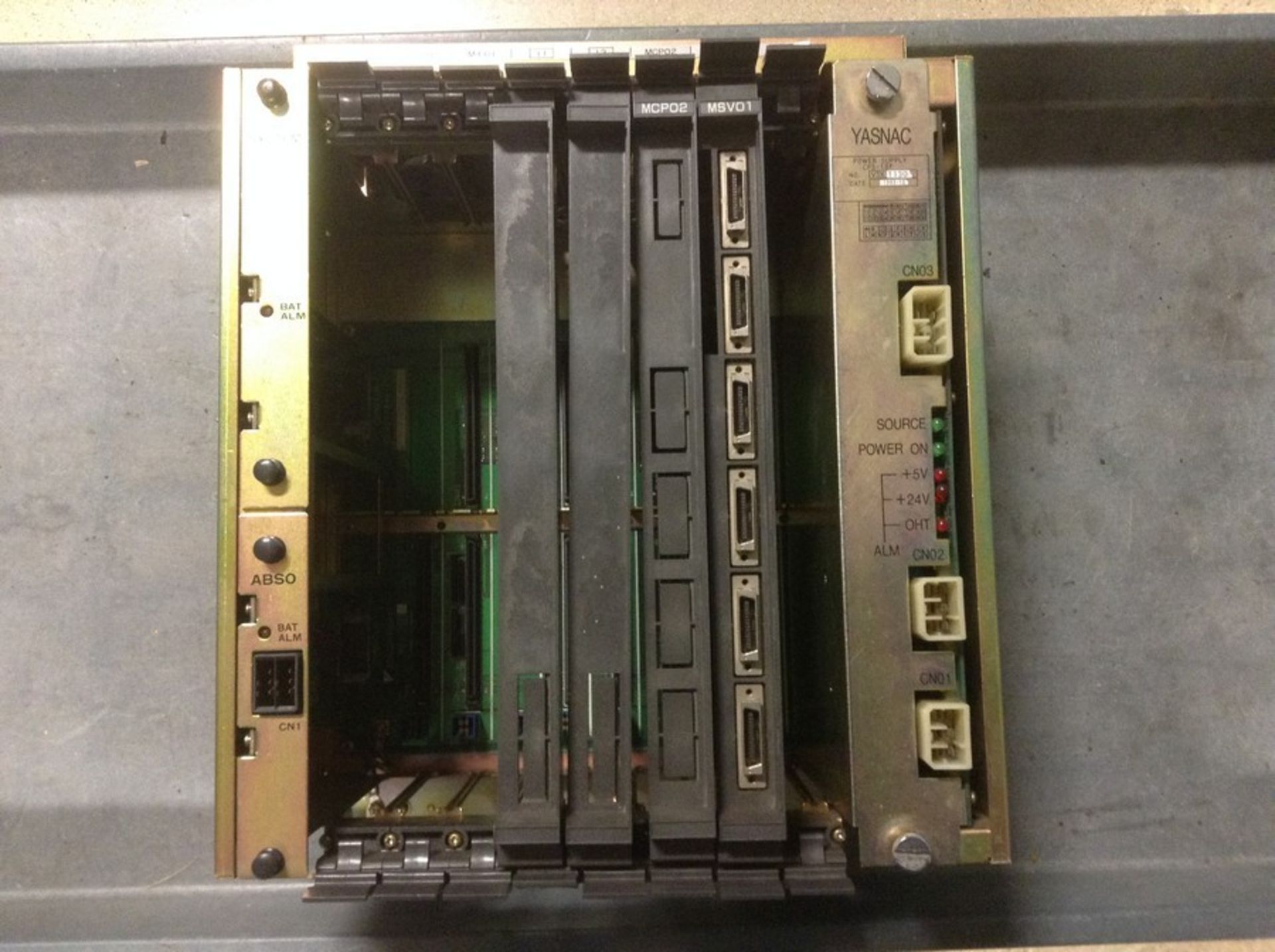 Yaskawa Motoman model JZNC-MRK04-1E PCB rack with power supply S/N RP1014-434A-4-7 - Image 2 of 3