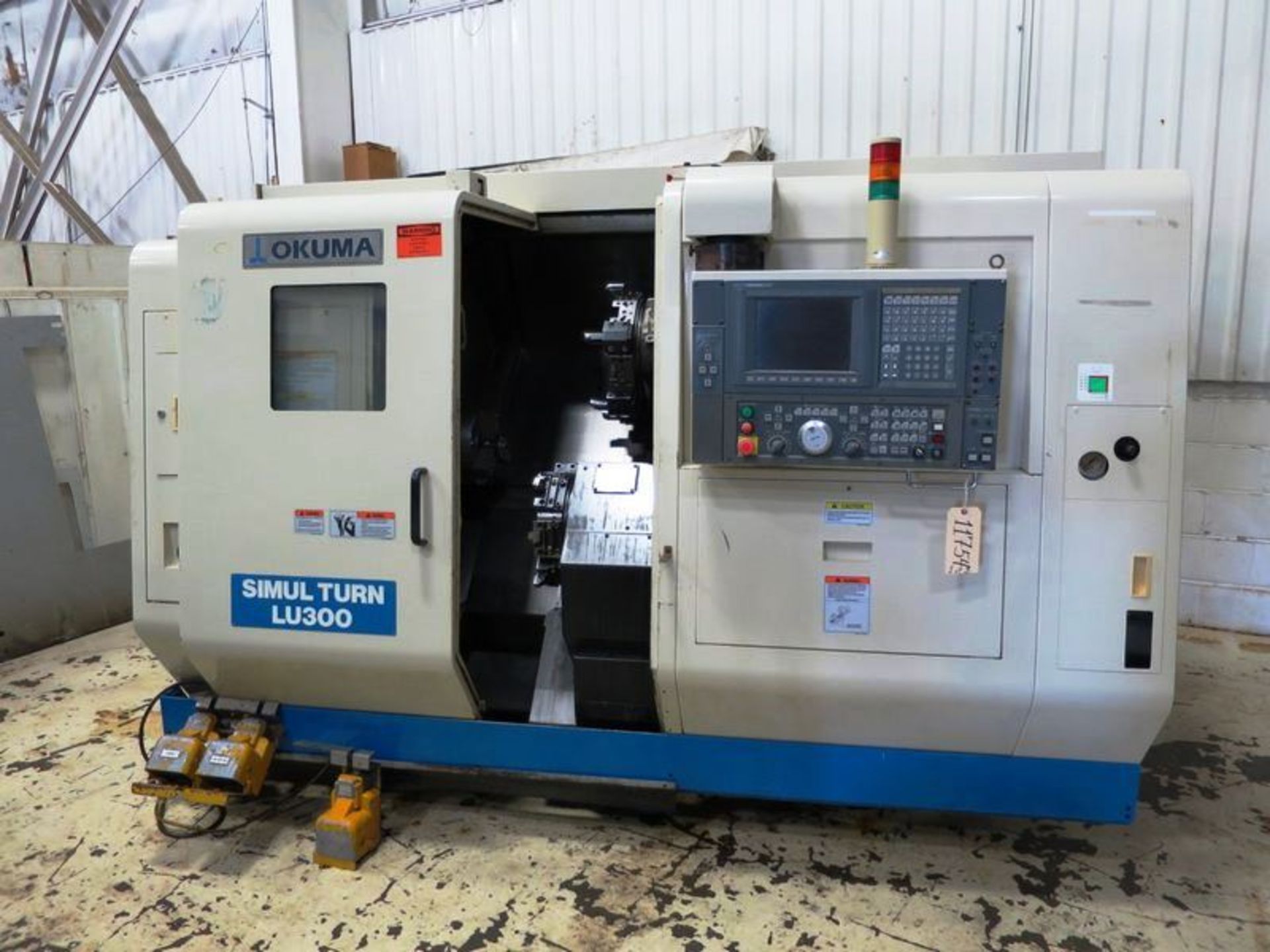 Okuma Simulturn LU-300-2SC-600 4-Axis Twin Turret CNC Turning Center, S/N 106040, New 2003 General