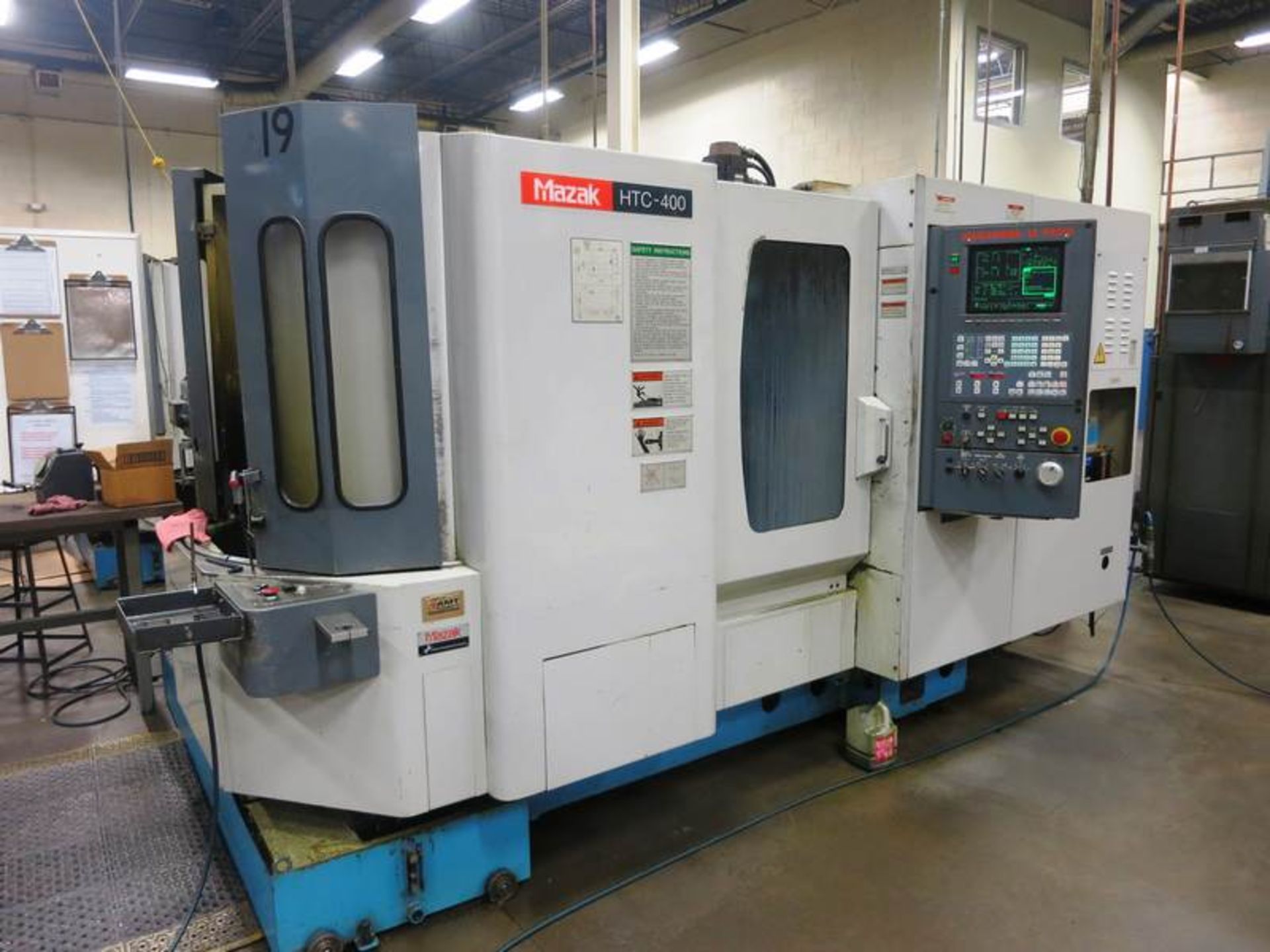 Mazak HTC-400 CNC Horizontal Machining Center, S/N 123467, New 1997 General Specifications, Travel:,