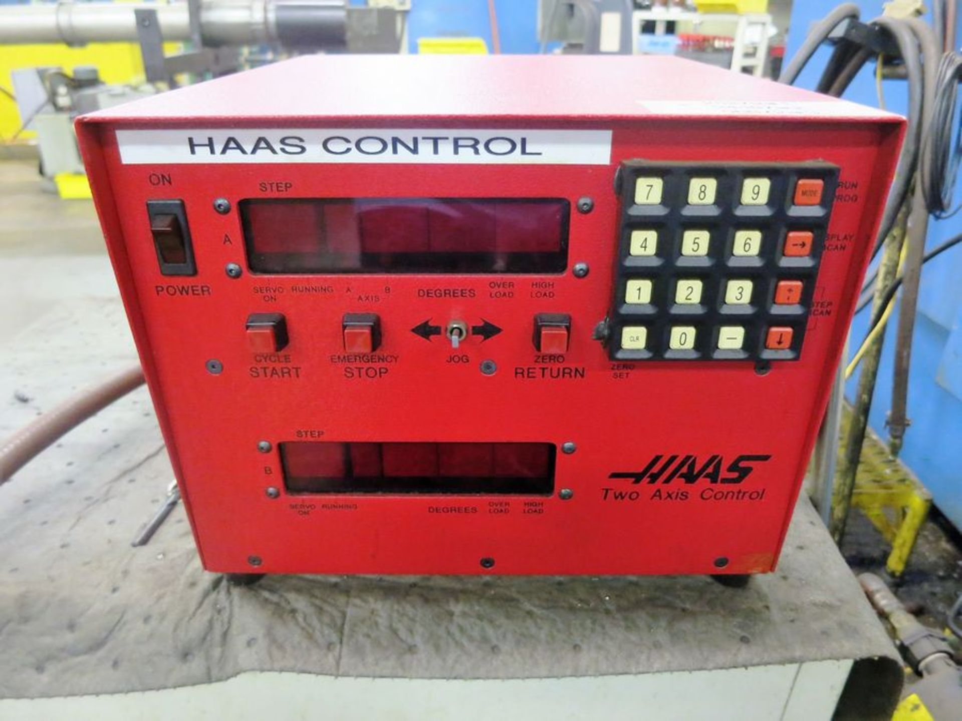 160mm Haas TRT160 Tilting 2-Axis Rotary Table with Haas 2-Axis Controller, S/N 900271A,900271B, - Image 5 of 6