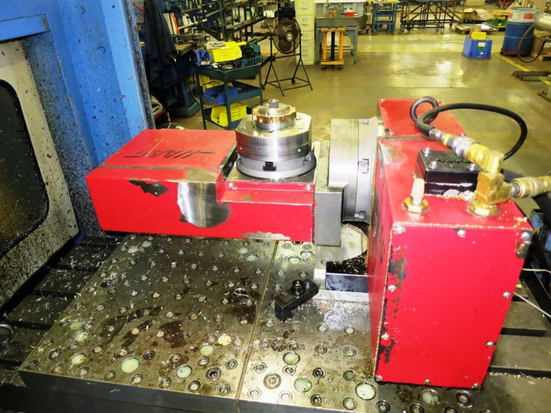 160mm Haas TRT160 Tilting 2-Axis Rotary Table with Haas 2-Axis Controller, S/N 900271A,900271B, - Image 3 of 6