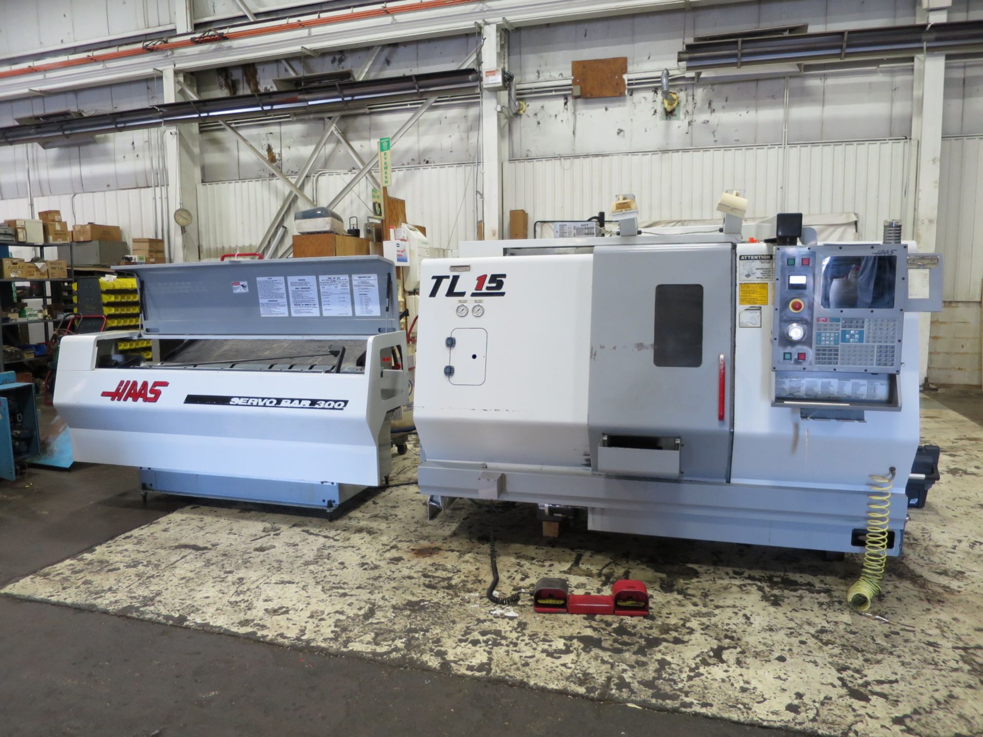 Haas TL-15 CNC lathe with Sub Spindle and Live Tooling, S/N 64985, New 2002 General