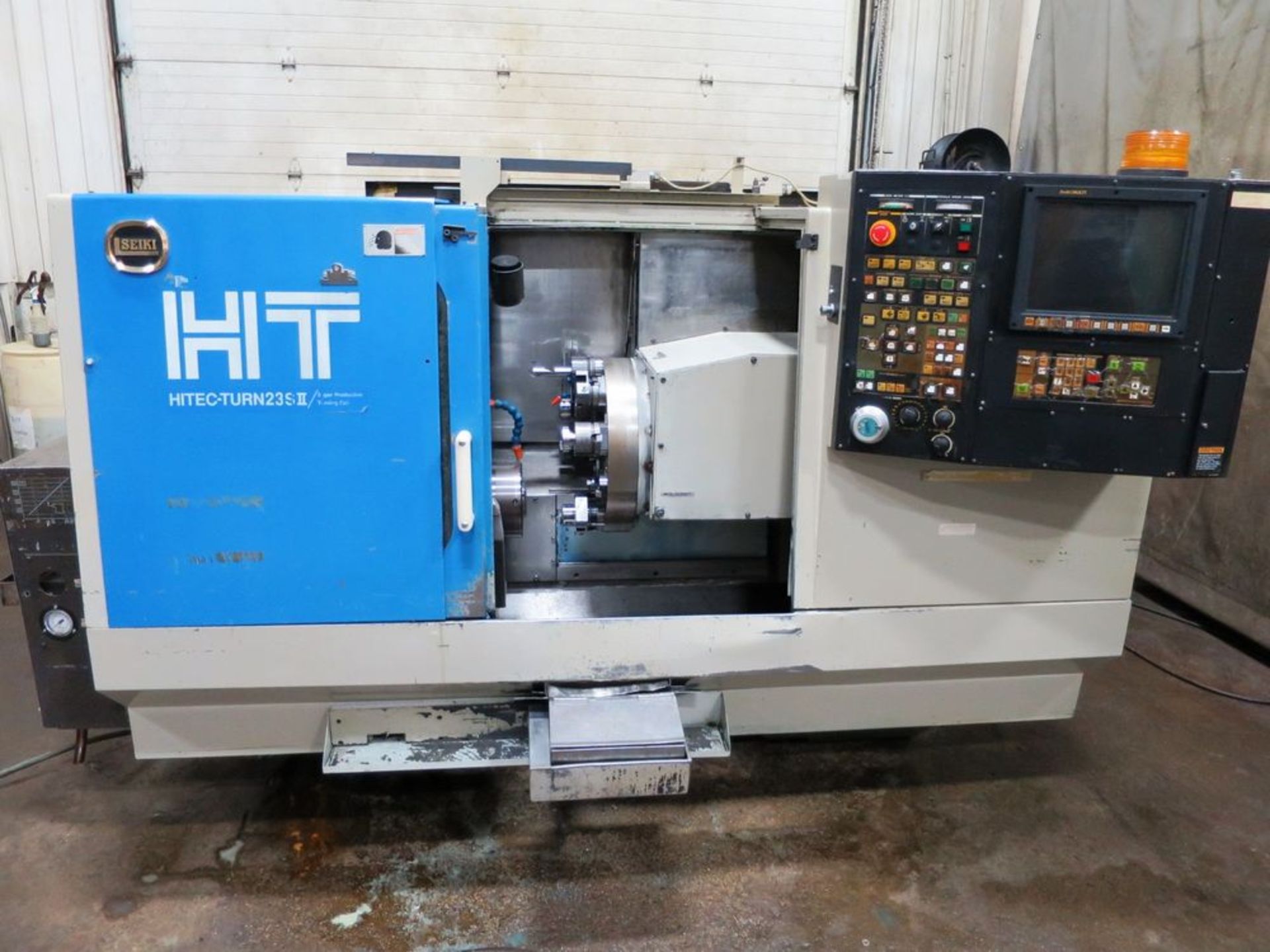 Hitachi Seiki HT-20S-II 2-Axis CNC Turning Center with LNS Bar Feeder, S/N 2410, New 1998 General