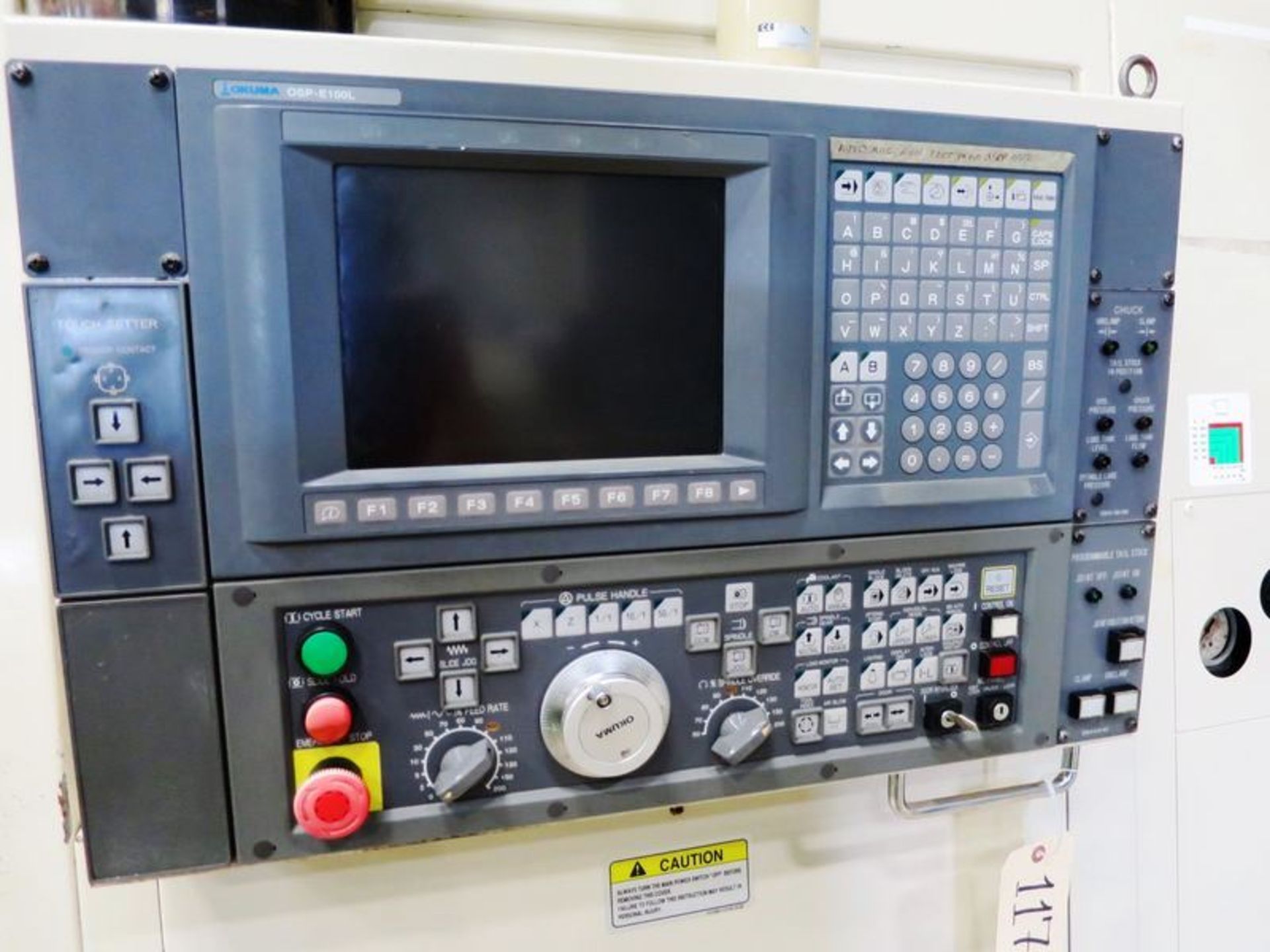 Okuma Simulturn LU-300-2SC-600 4-Axis Twin Turret CNC Turning Center, S/N 106040, New 2003 General - Image 2 of 14