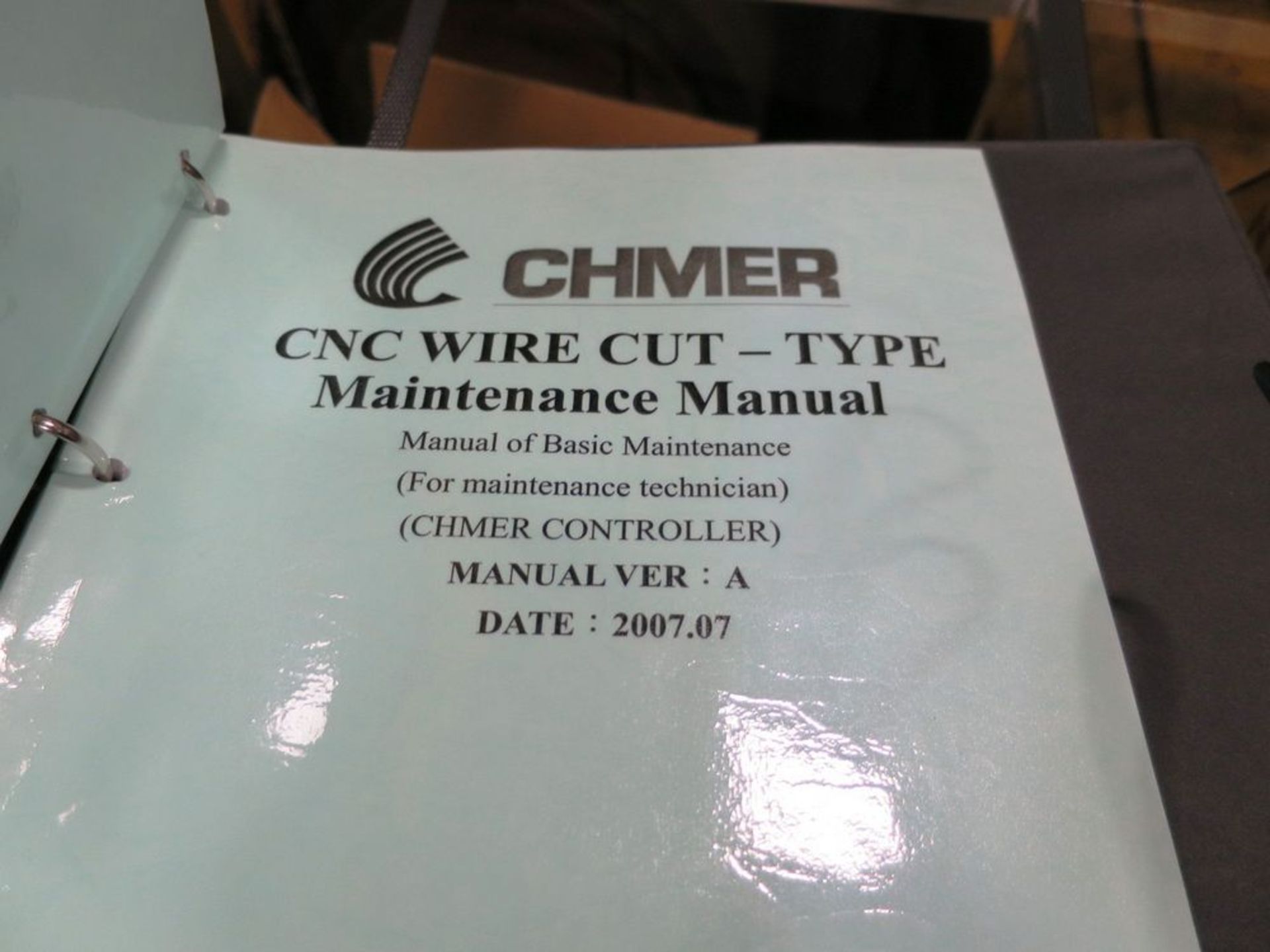 Chmer A422SL CNC Wire EDM Machine "NEW and Un-Used", S/N 1110693, New 2012 General Specifications, - Image 21 of 25