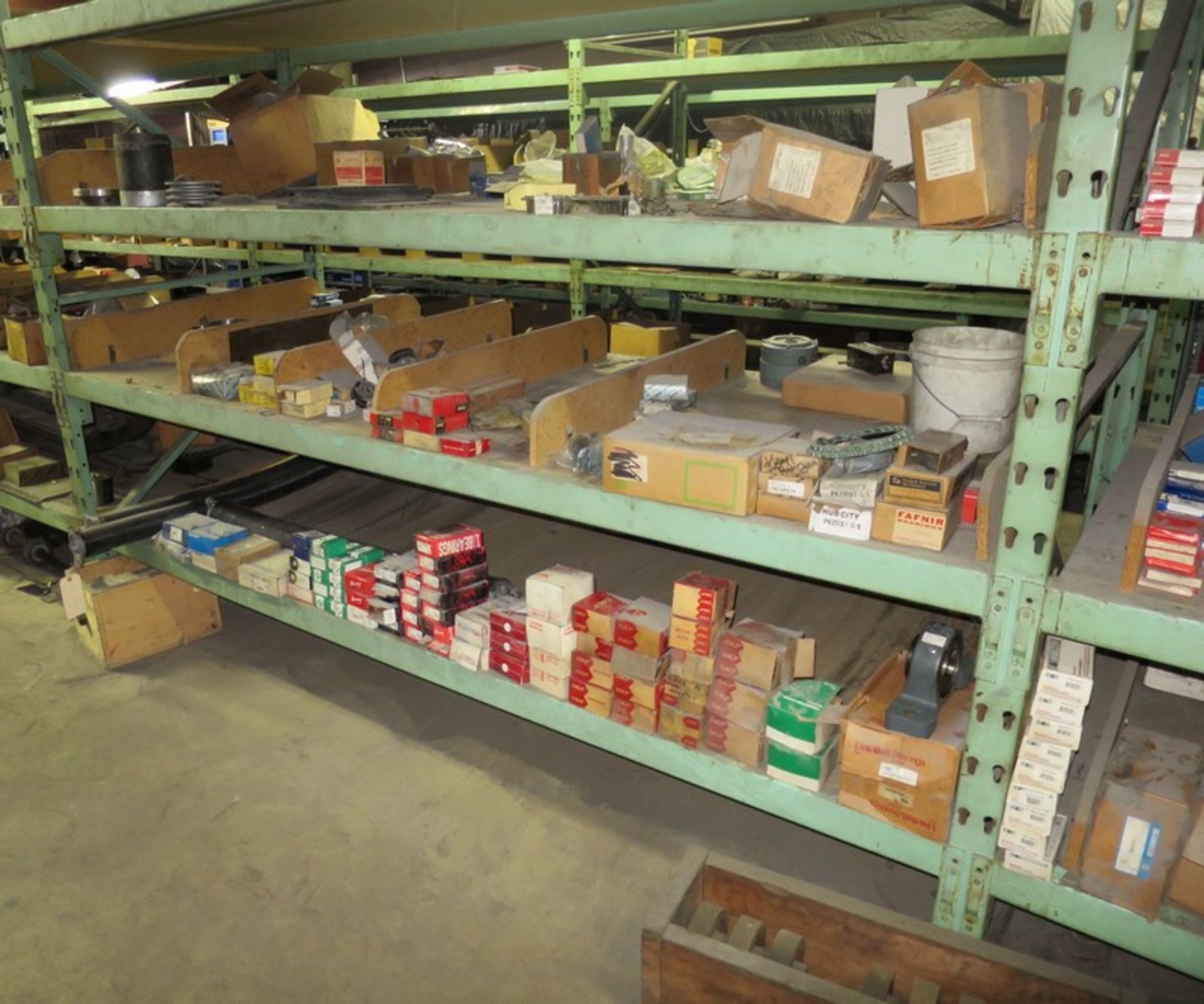 Misc Bearings on Rack Lot includes all bearings in upstairs parts room (Rack not included) - Image 2 of 2
