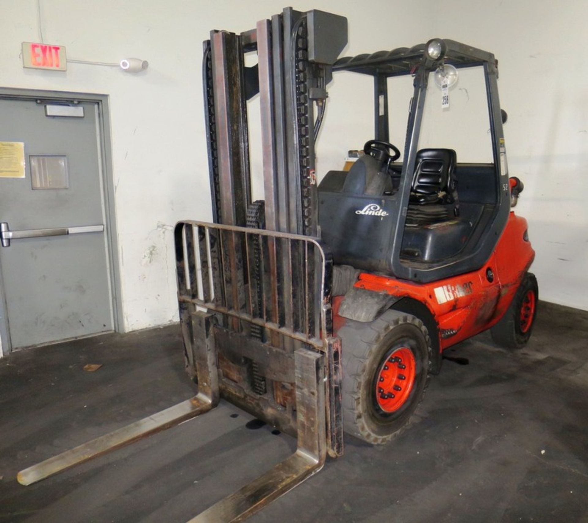 10,000 lbs. Baker Model H45D02 Diesel Lift Truck, S/N 35F01003445 3 Stage, 1995