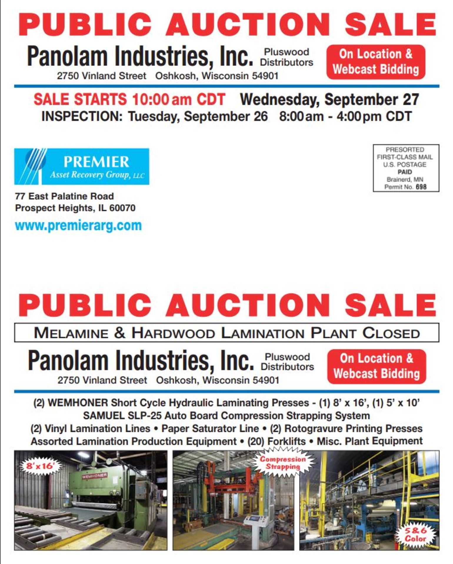 Full Catalog See Below Register Now. MELAMINE & HARDWOOD LAMINATION PLANT CLOSED! - Image 4 of 5