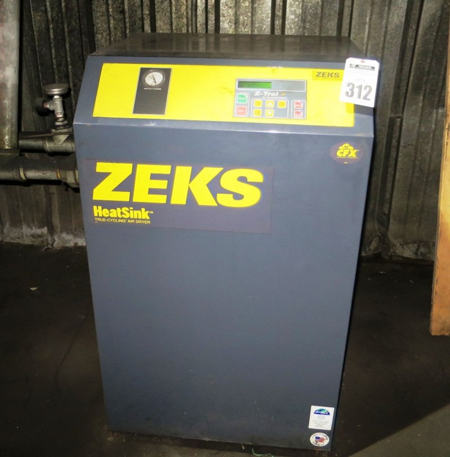 Zeks Model 250HSFA400 Air Dryer, S/N 169017-M301