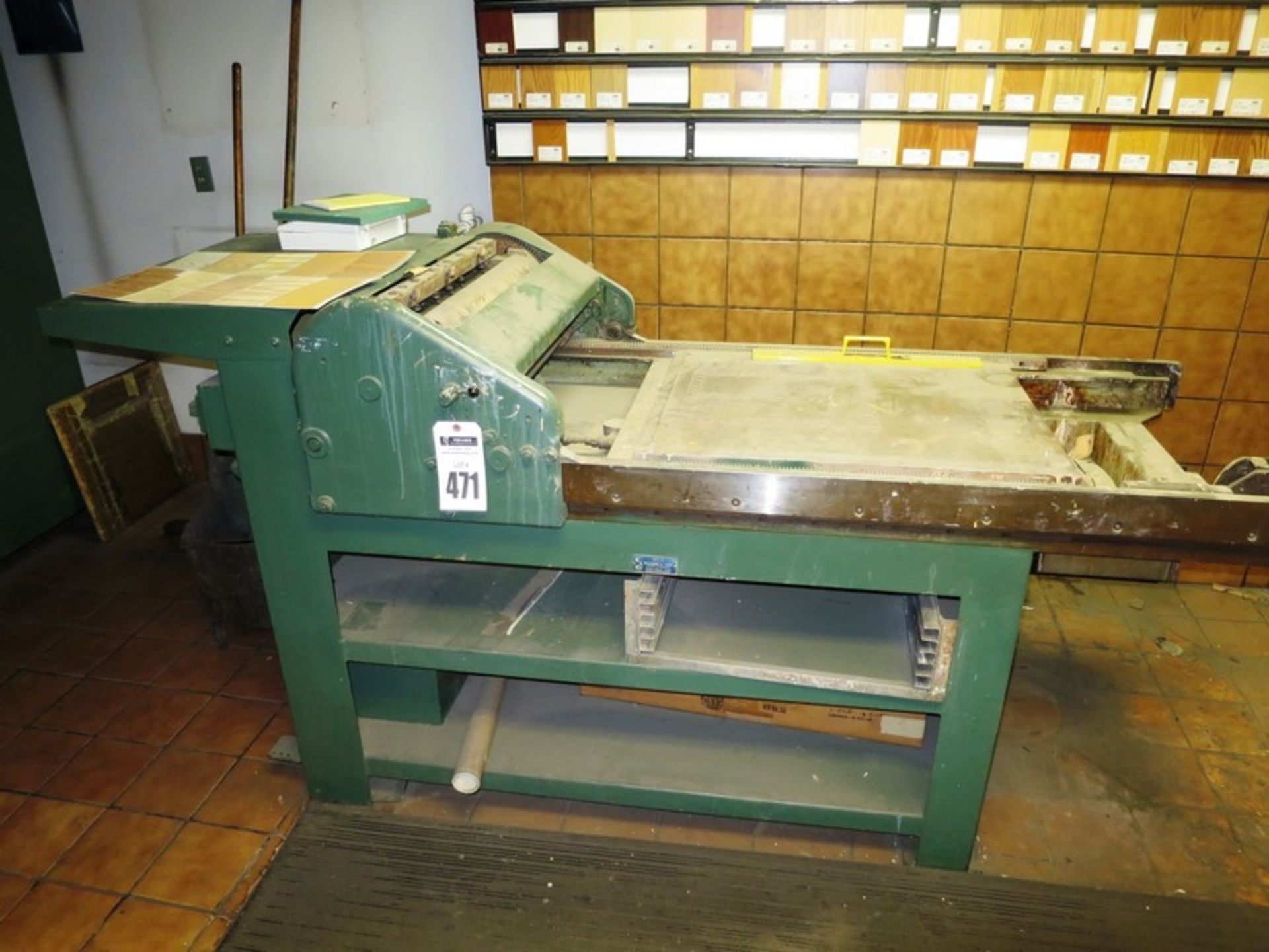 C&G Machine and Tool Co. Stain Proof Press Mimics patterns from the large printing press lines,