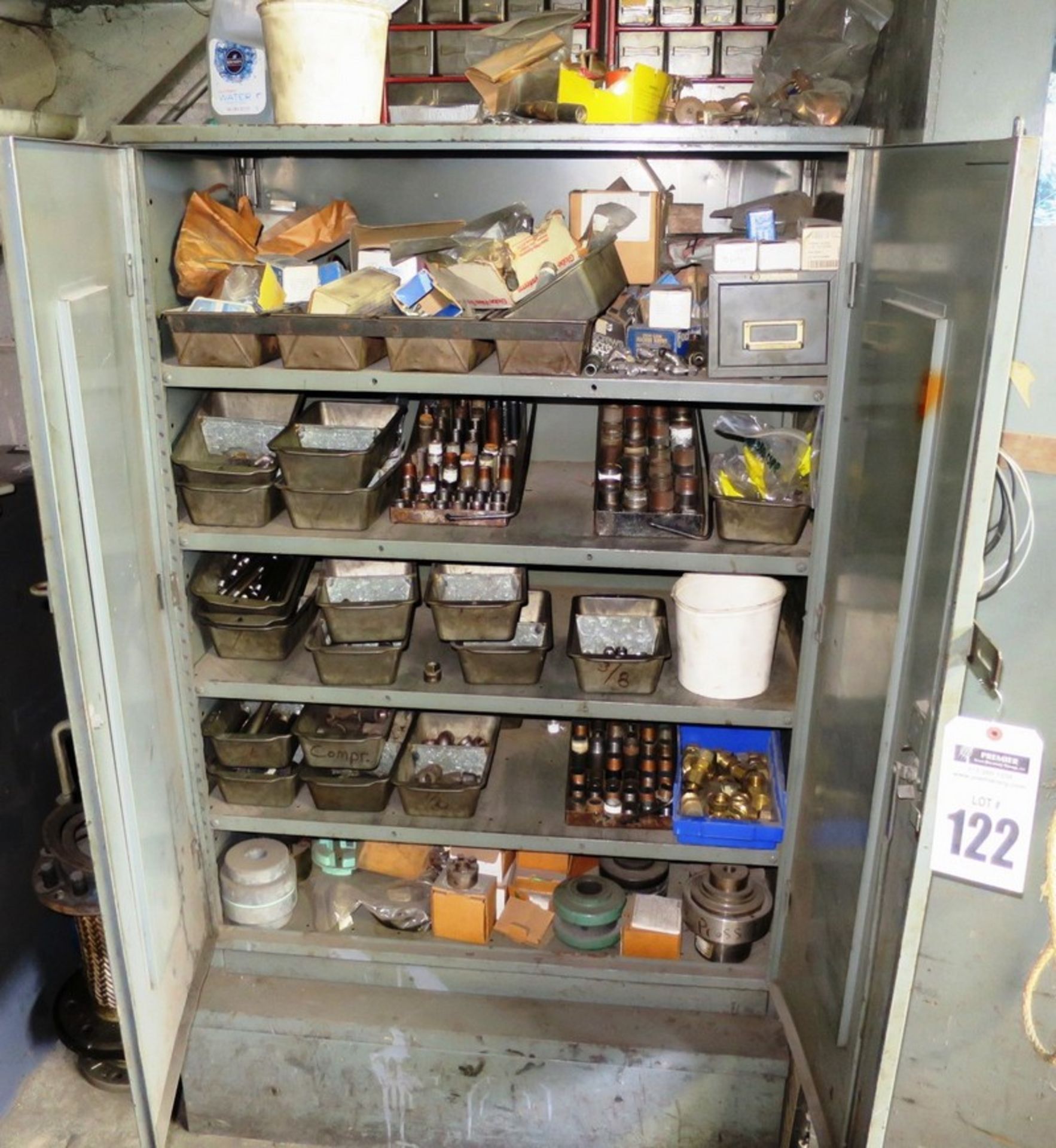 Cabinet with Contents Pipe Fittings
