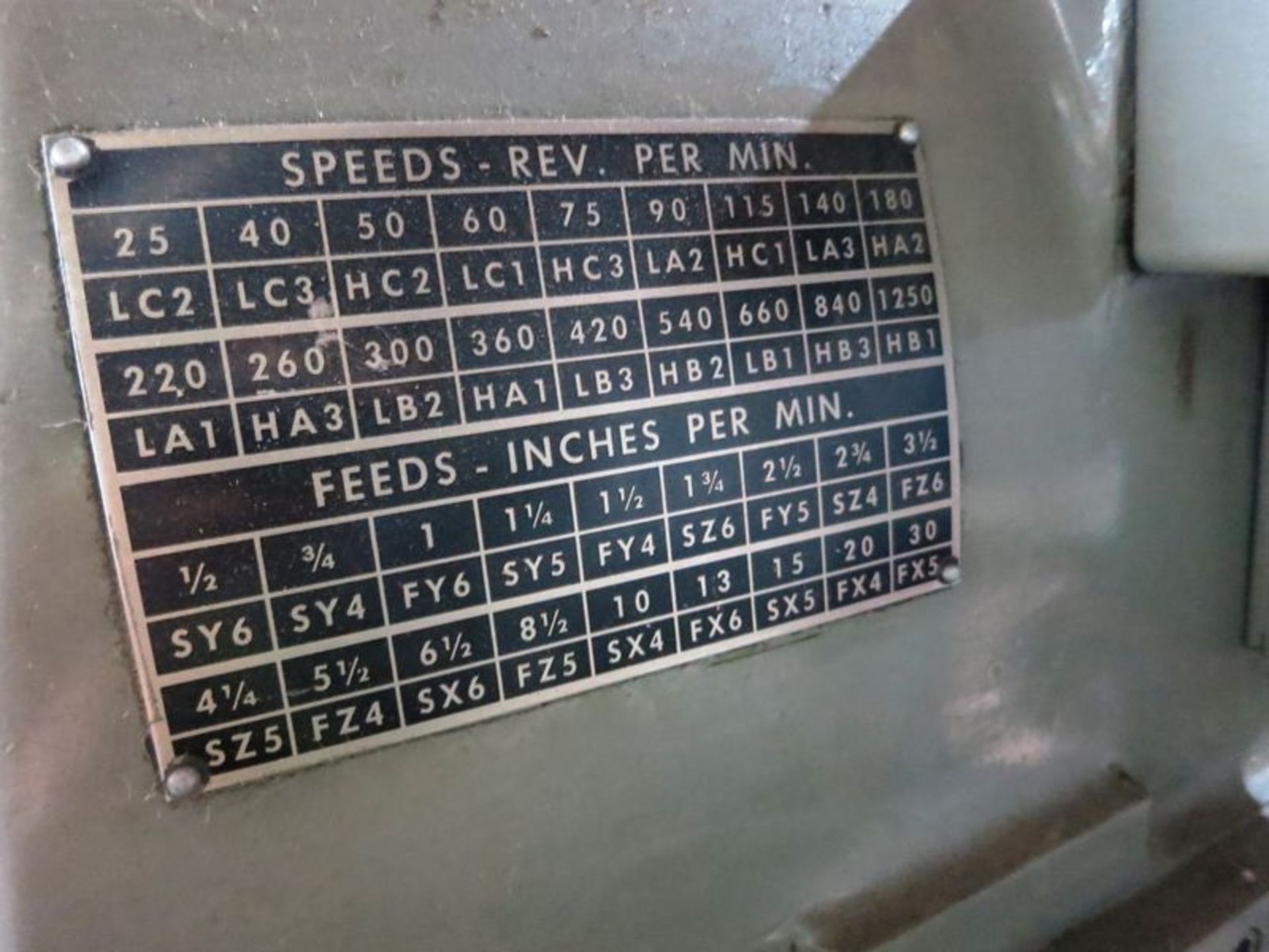 Greaves Cincinnati Horizontal Milling Machine, S/N 128381 - Image 4 of 4