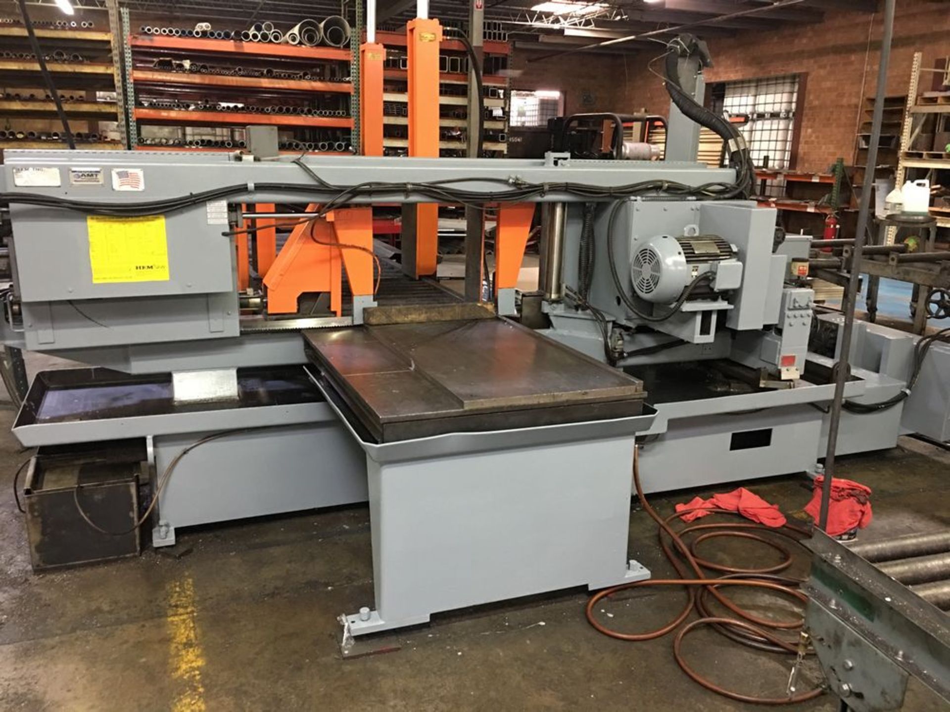 HE&M Fully Automatic Horizontal Band Saw Model FP-130HLA, S/N 821702, NEW 2002