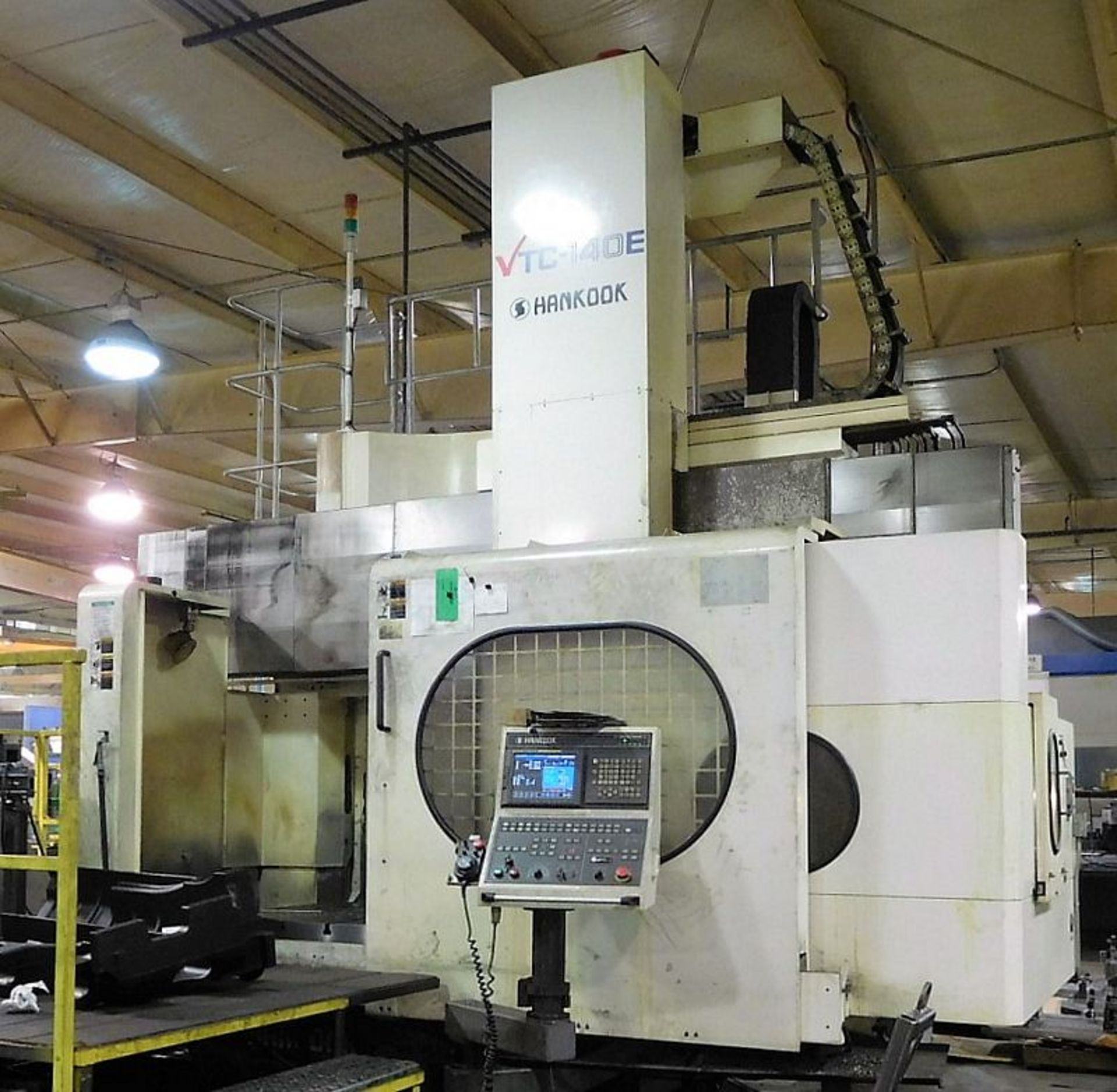 55"x63" Hankook VTC-140E CNC Heavy Duty Vertical Boring Mill with C-Axis & Live Tooling