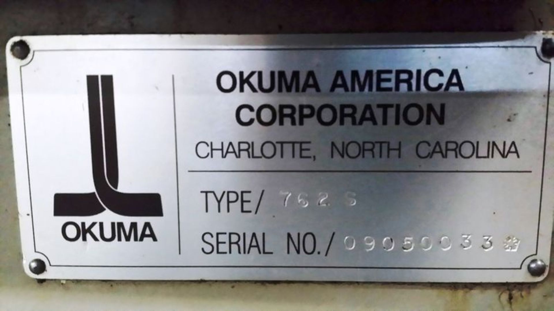 Okuma Model Crown-S762BB Big Bore 2-Axis CNC Turning Center, S/N 0033 - Bild 11 aus 11