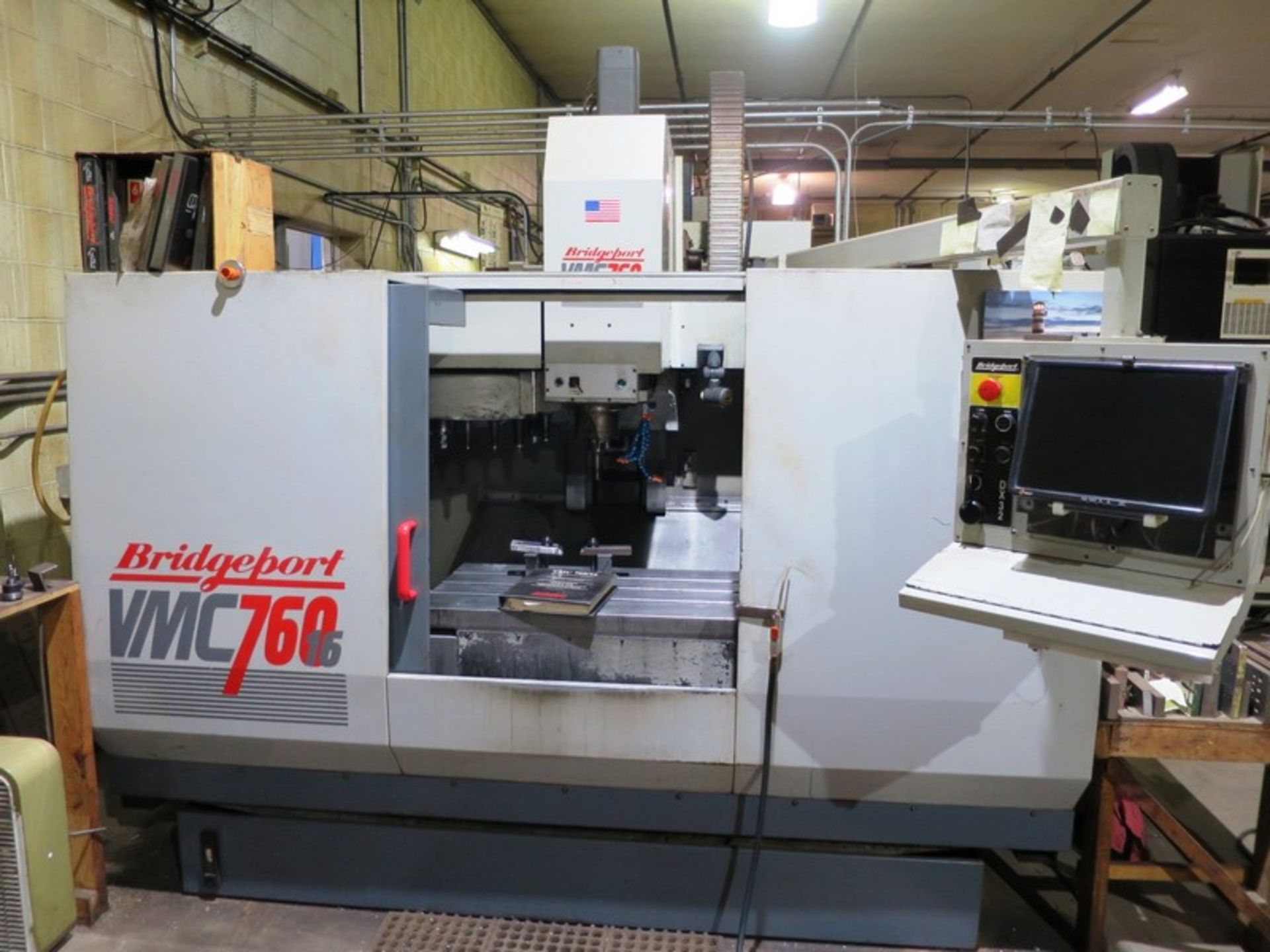 Bridgeport VMC-760/16 3-Axis CNC Vertical Machining Center, S/N 760-025, New 1994