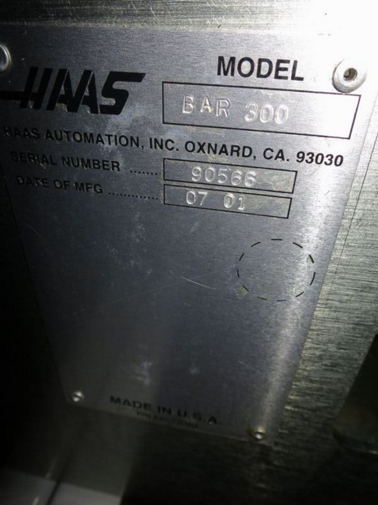 Haas TL-15 CNC Lathe With Sub-Spindle, S/N 64985, New 2002 General Specifications, Swing - Image 10 of 10