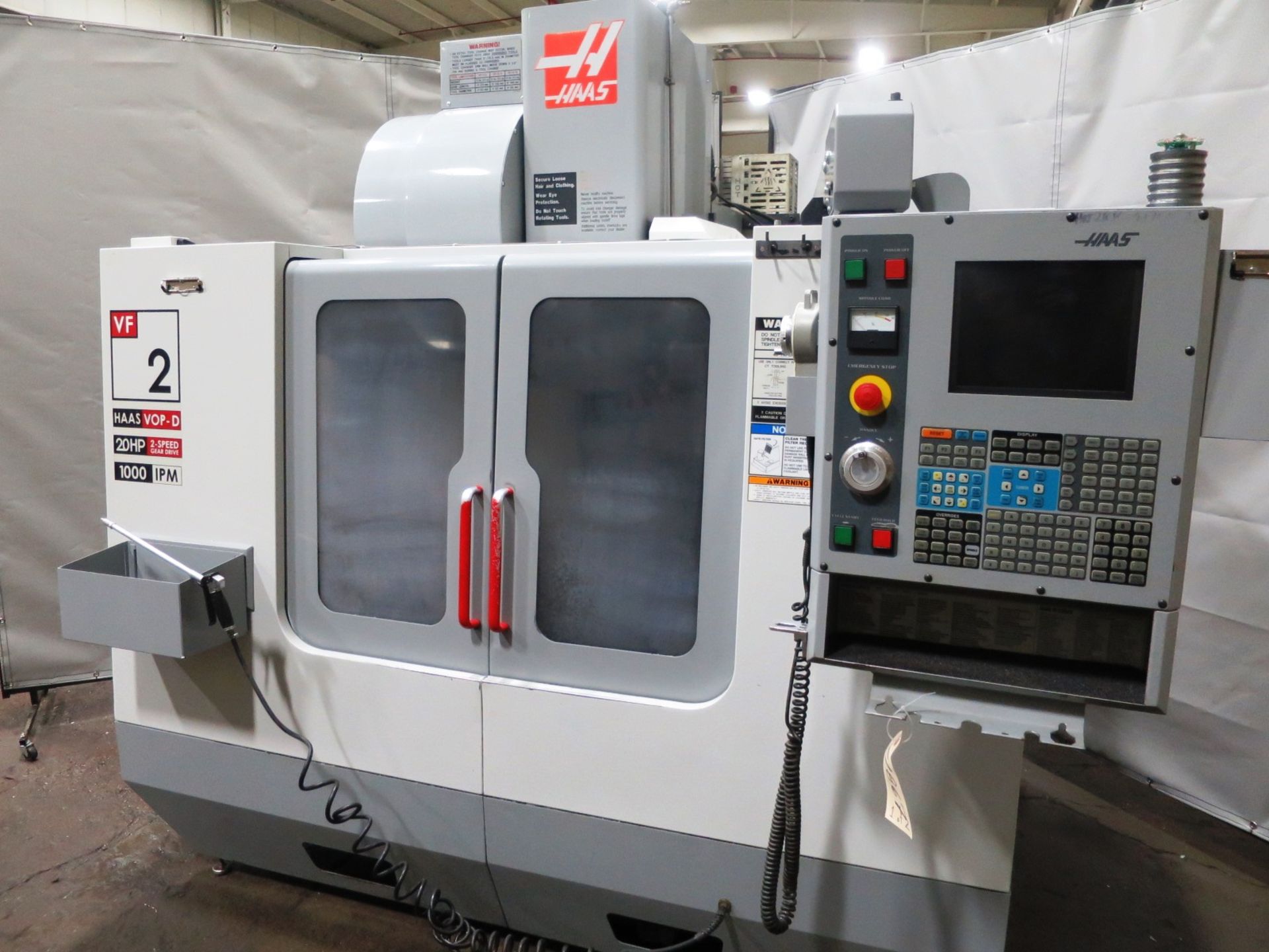 Haas VF-2B 4-Axis CNC Vertical Machining Center, S/N 39292, New 12/2004 General Specifications, X