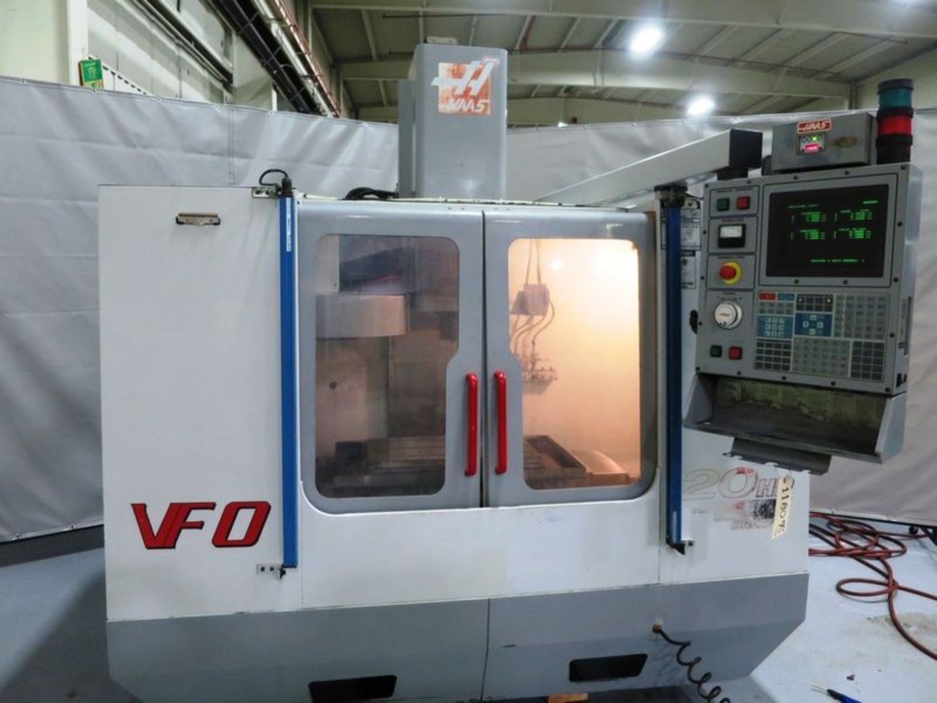 Haas VF-0 3-Axis CNC Vertical Machining Center, S/N 22443, New 2000 General Specifications, Axis