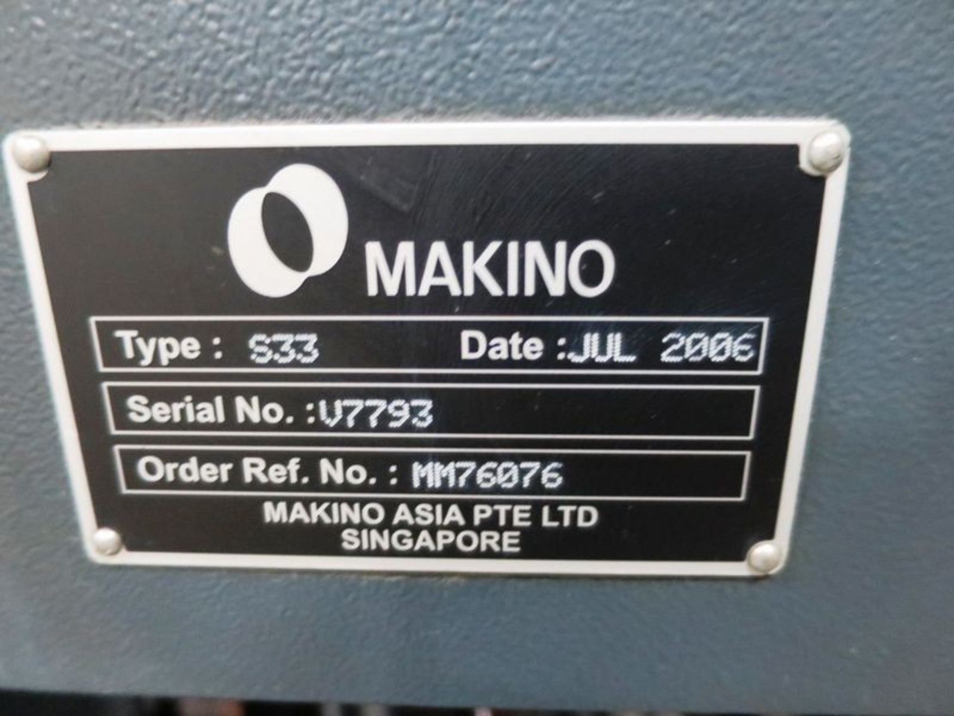 Makino S33-APC 3-Axis Precision CNC Vertical Machining Center w/Pallet Changer, S/N V7793, New - Image 11 of 11