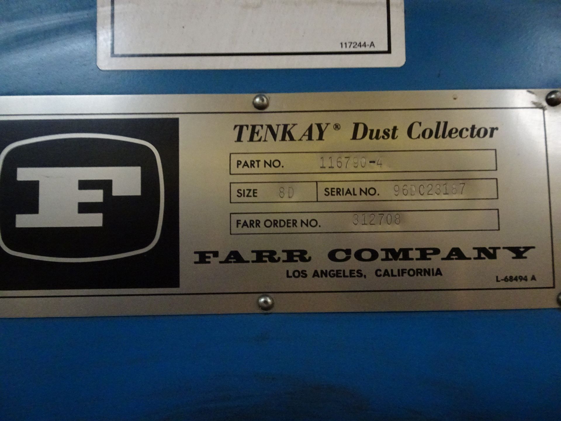 FARR/TENKDAY (CAMFIL) DUST COLLECTOR - Image 3 of 5