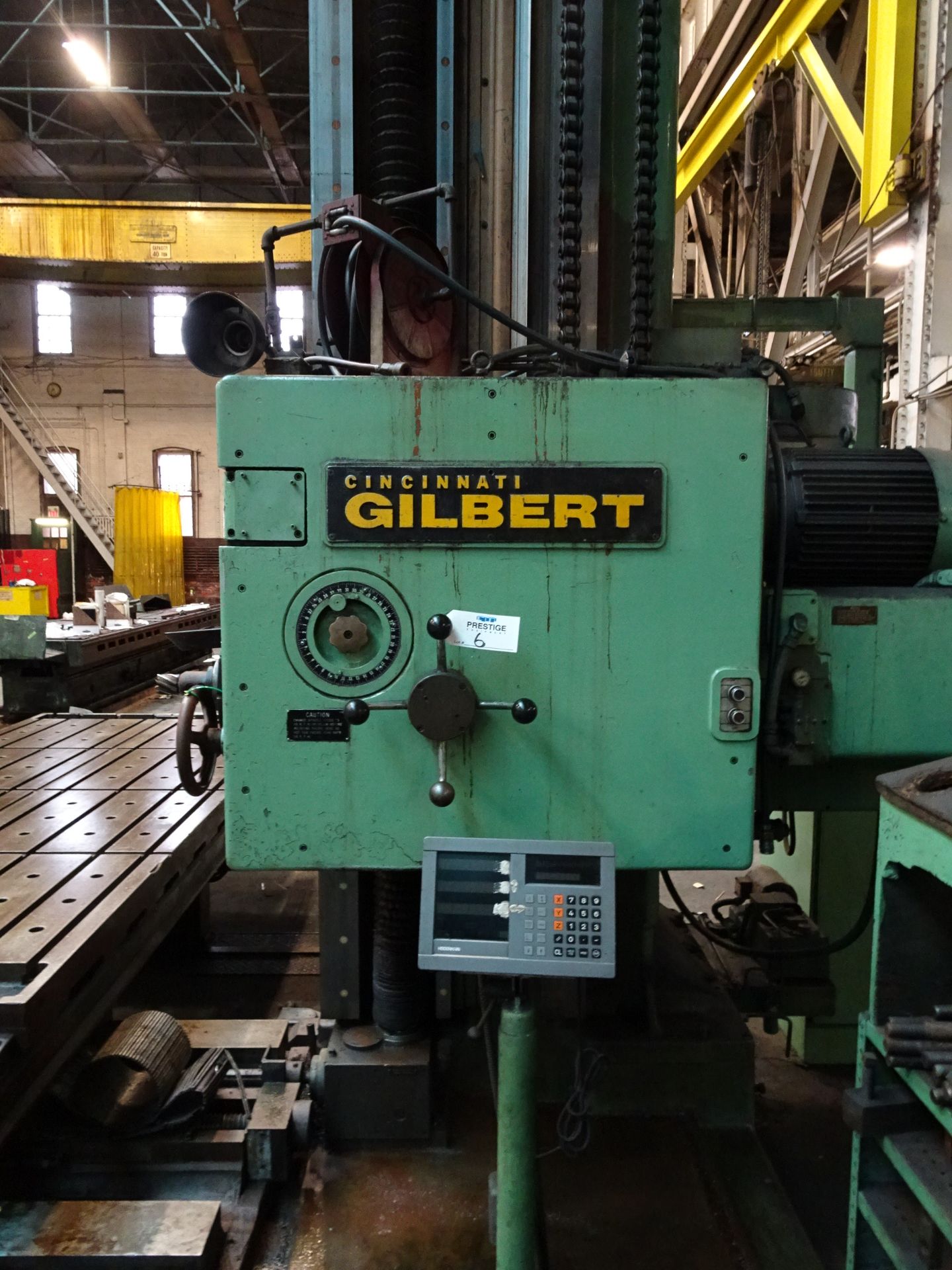 5" CINCINNATI GILBERT SERIES "J" TABLE TYPE HORIZONTAL BORING MILL - Image 5 of 8