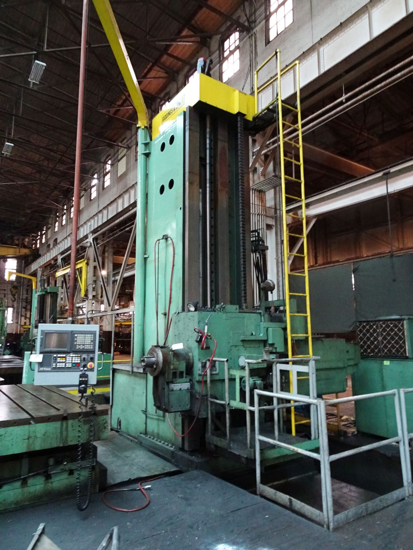 6" GIDDINGS & LEWIS 75-H60-UF CNC FLOOR TYPE HORIZONTAL BORING MILL