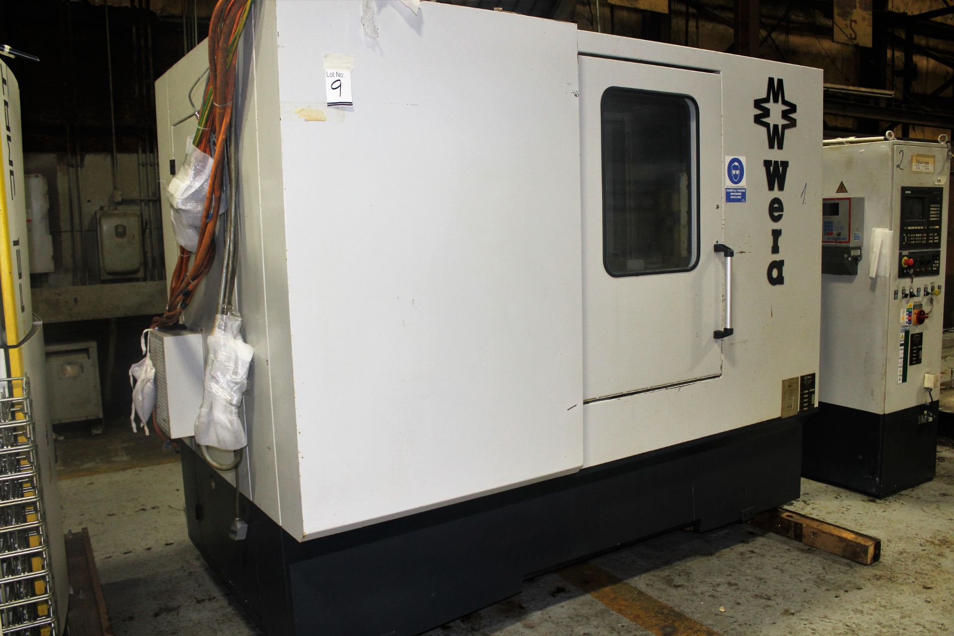 WERA MODEL RM-120 CNC GEAR PROFILATOR WITH FELSOMAT 9-PALLET PART STACKER, S/N 40-889-97 - Image 13 of 46