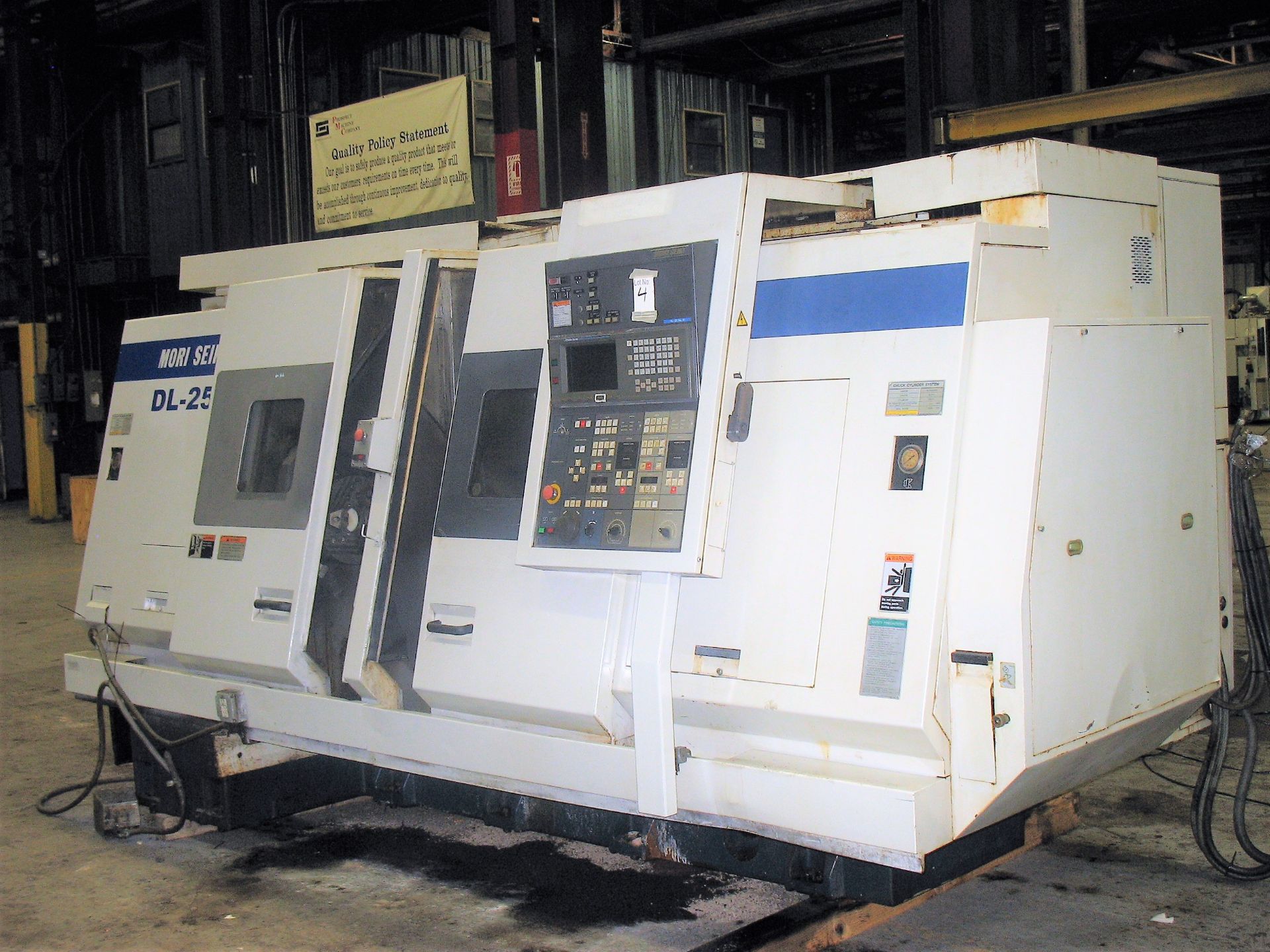 MORI SEIKI DL-25 TWIN SPINDLE TWIN TURRET CNC TURNING CENTER, S/N 81 - Image 2 of 21