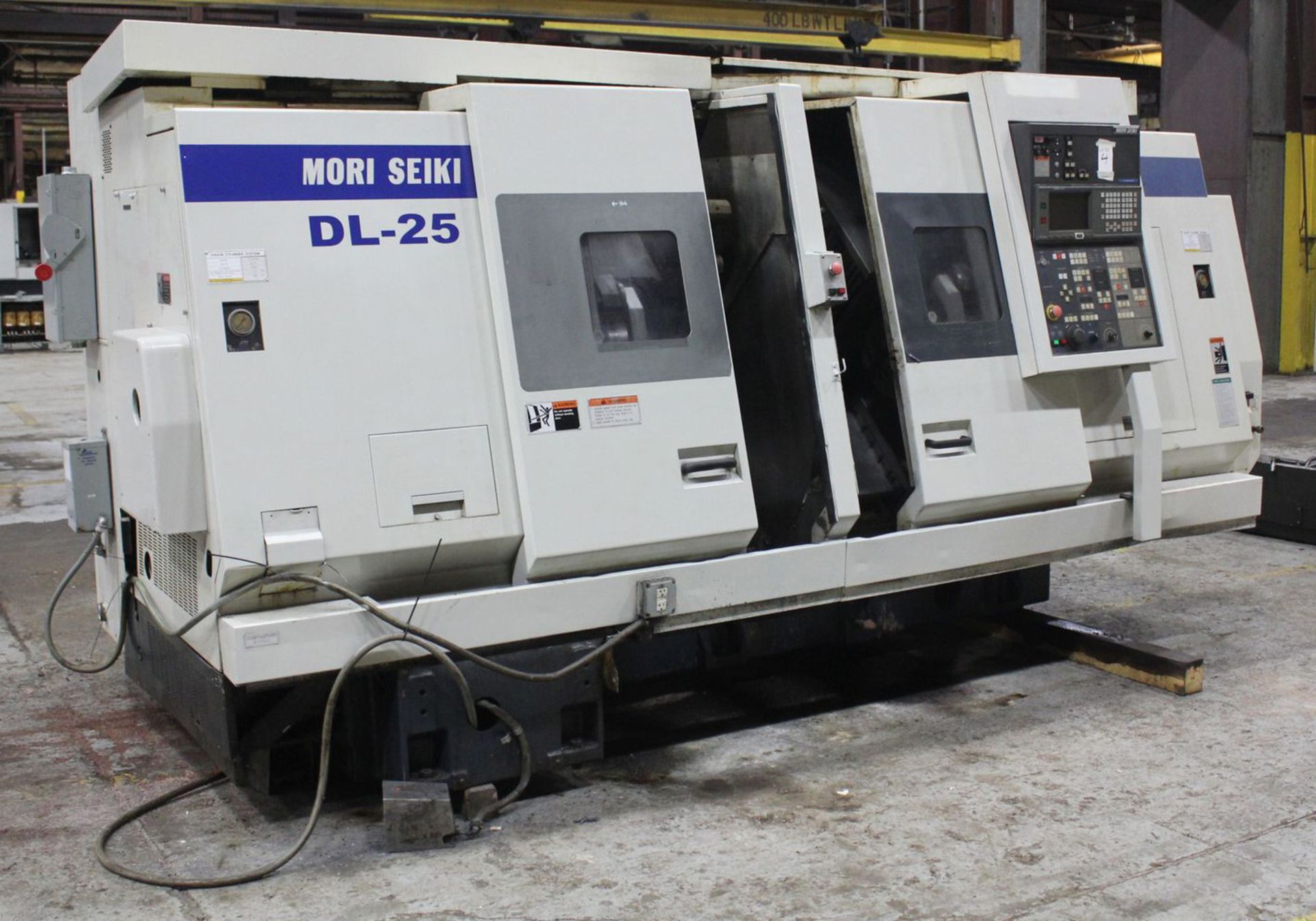 MORI SEIKI DL-25 TWIN SPINDLE TWIN TURRET CNC TURNING CENTER, S/N 81