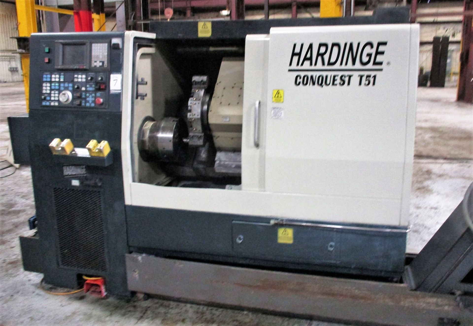 HARDINGE CONQUEST T-51 CNC TURNING CENTER, S/N CL-918-BBB