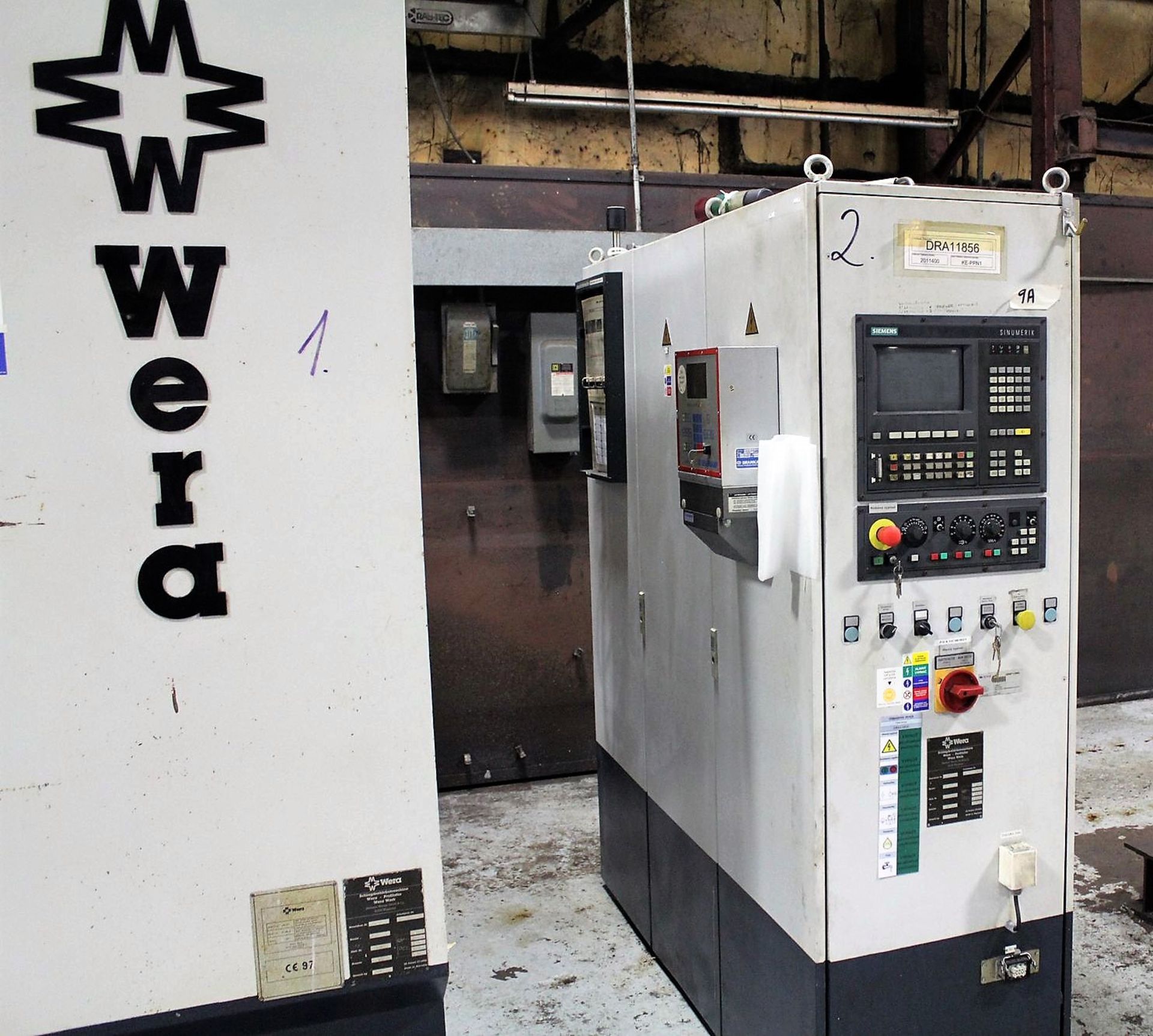 WERA MODEL RM-120 CNC GEAR PROFILATOR WITH FELSOMAT 9-PALLET PART STACKER, S/N 40-889-97 - Image 3 of 46