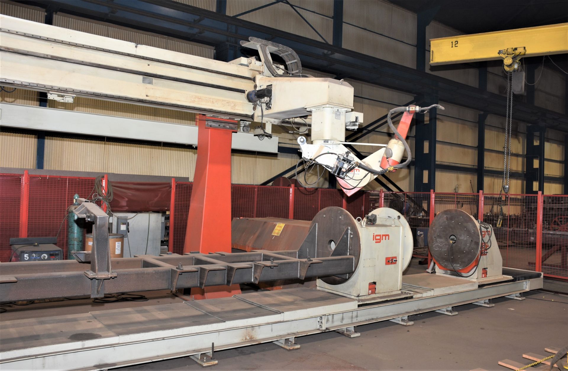 IGM Dual Station Gantry Type Robotic Weld Cell