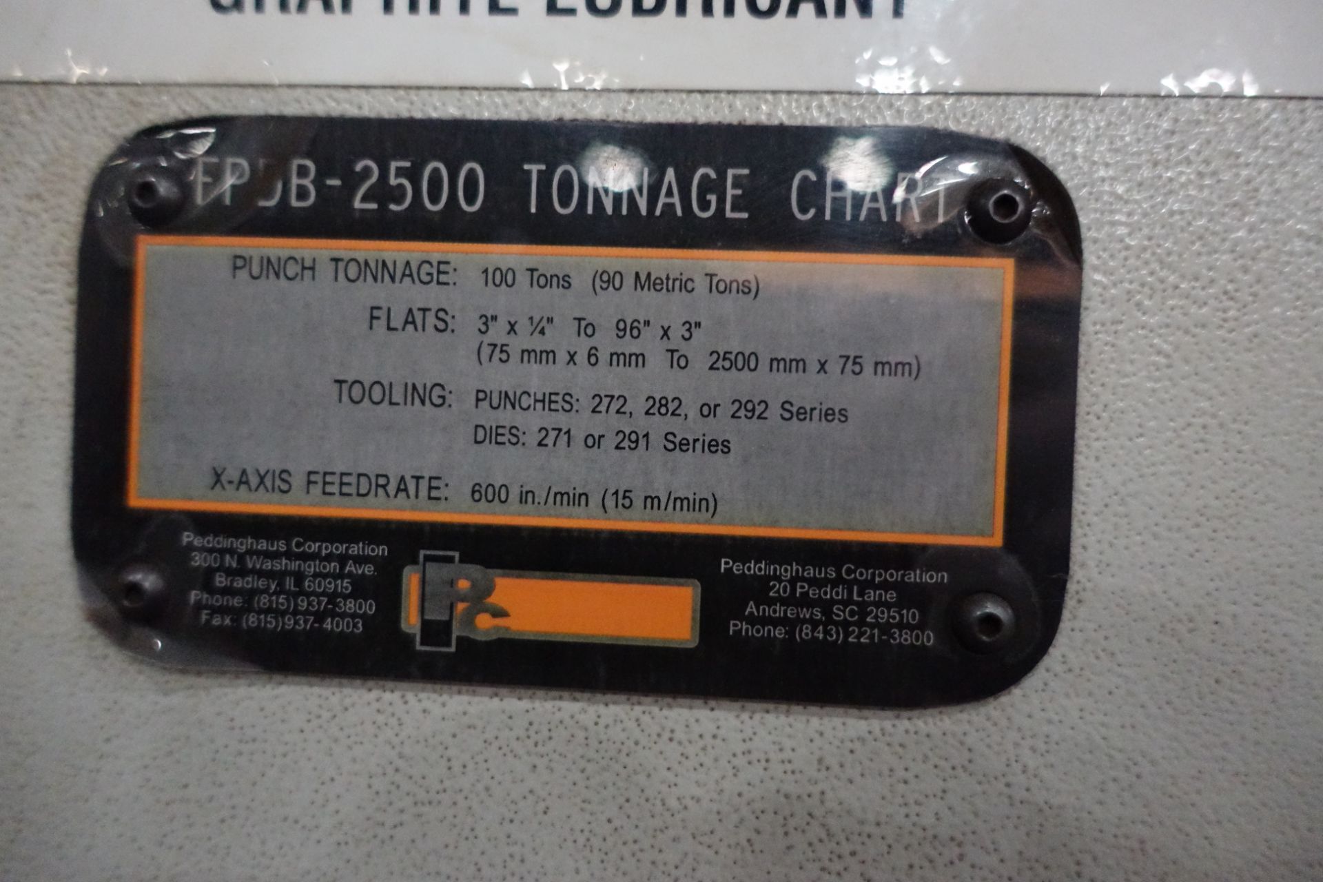 2008 PEDDINGHAUS FPDB-2500 CNC HEAVY PLATE PROCESSOR - Image 21 of 22