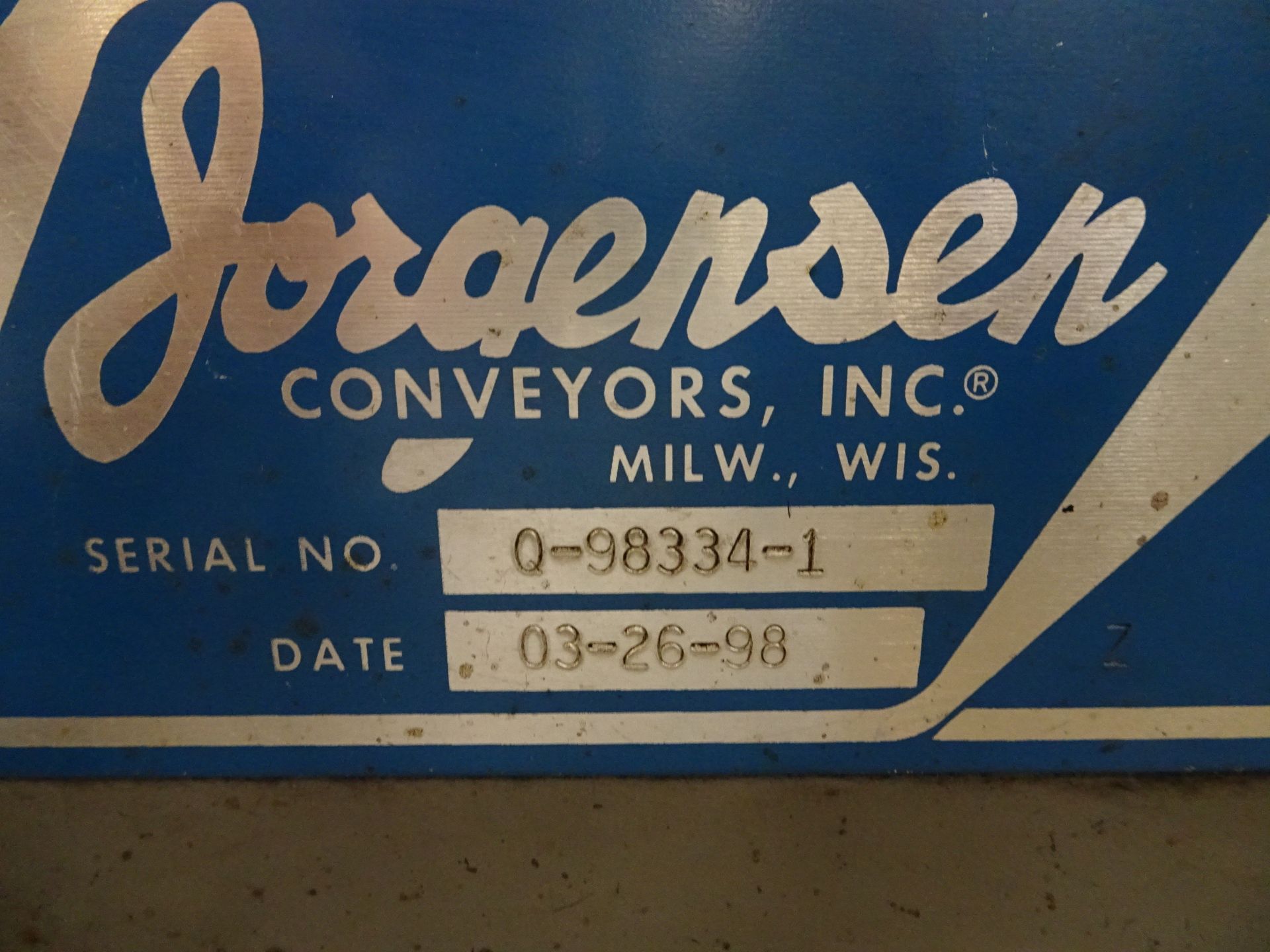 Jorgenson Chip Conveyor - Image 3 of 3