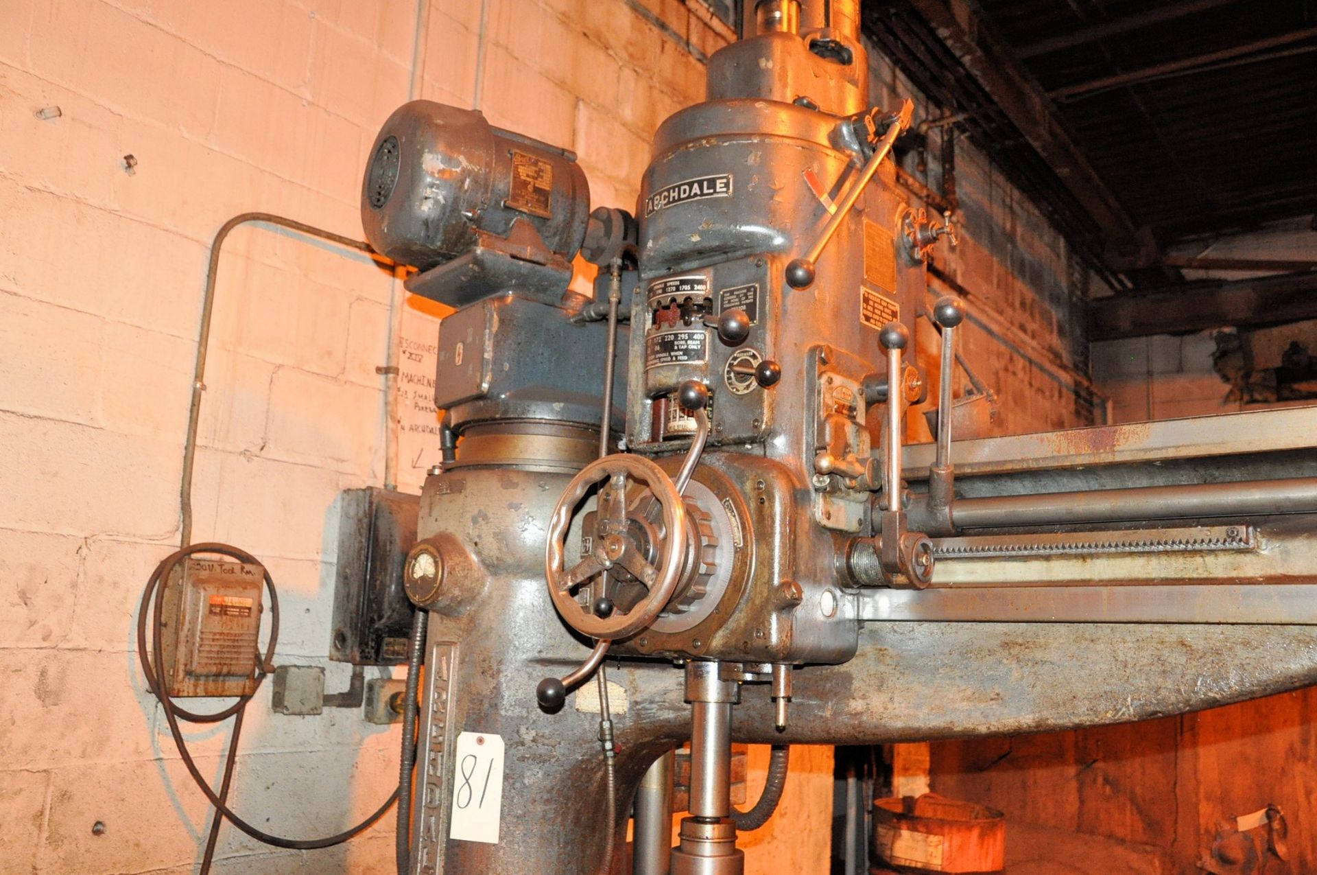 42" x 9" ARCHDALE Radial Arm Drill - Image 3 of 4