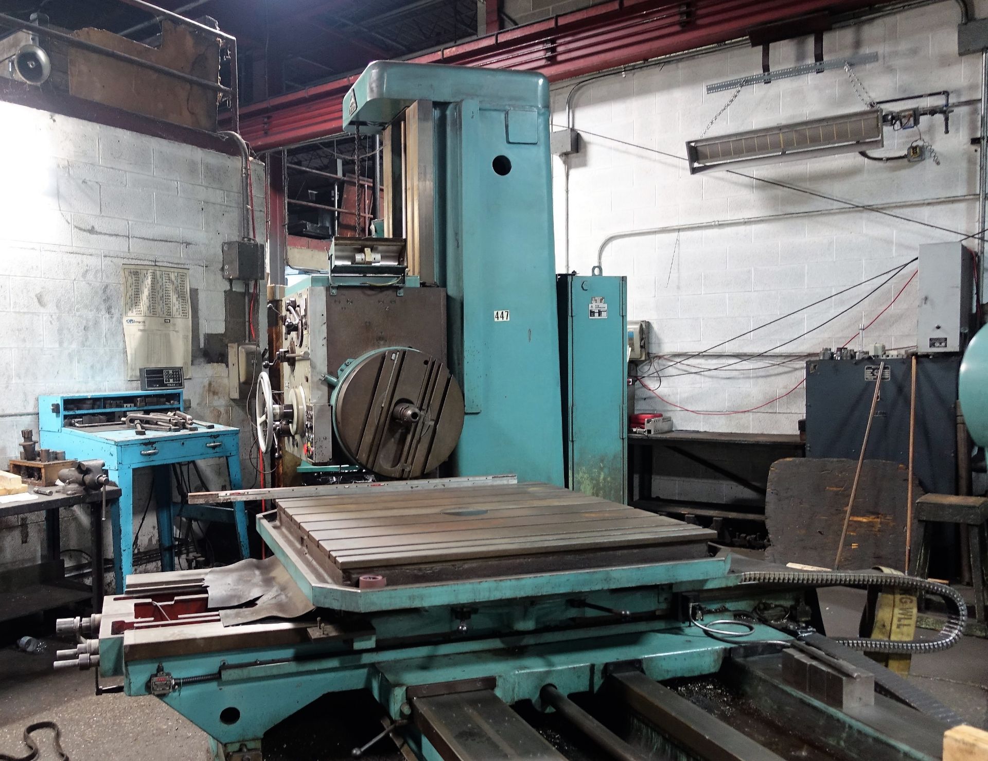 Tos Model W100A 4"" Table Type Horizontal Boring Mill - Image 8 of 8