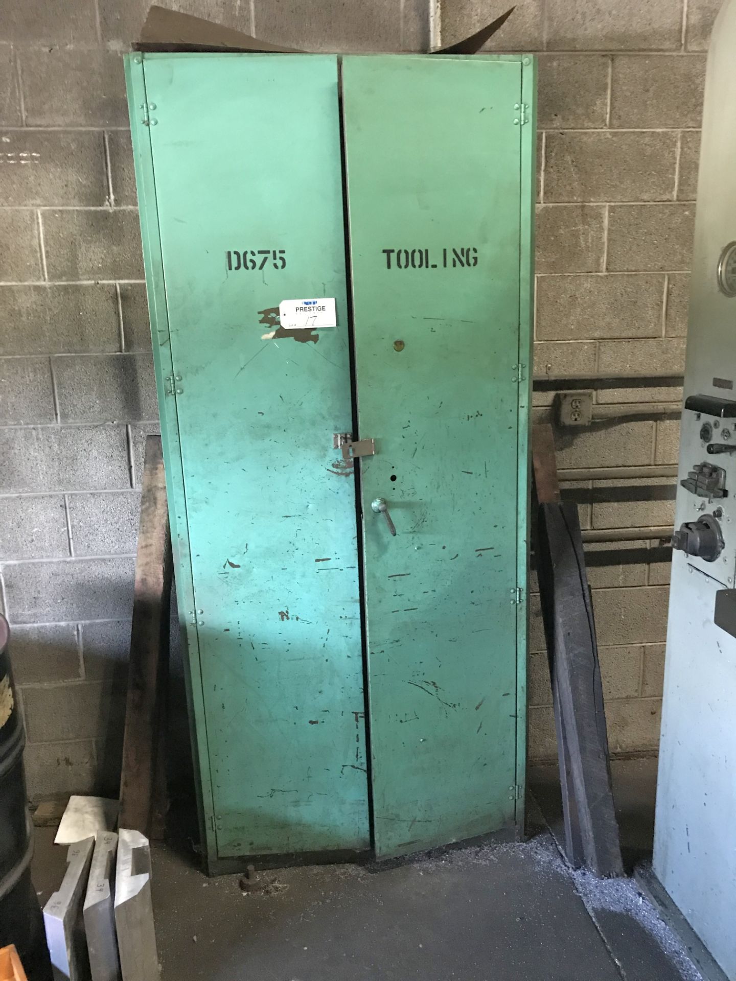 2-Door Steel Cabinet, with Contents