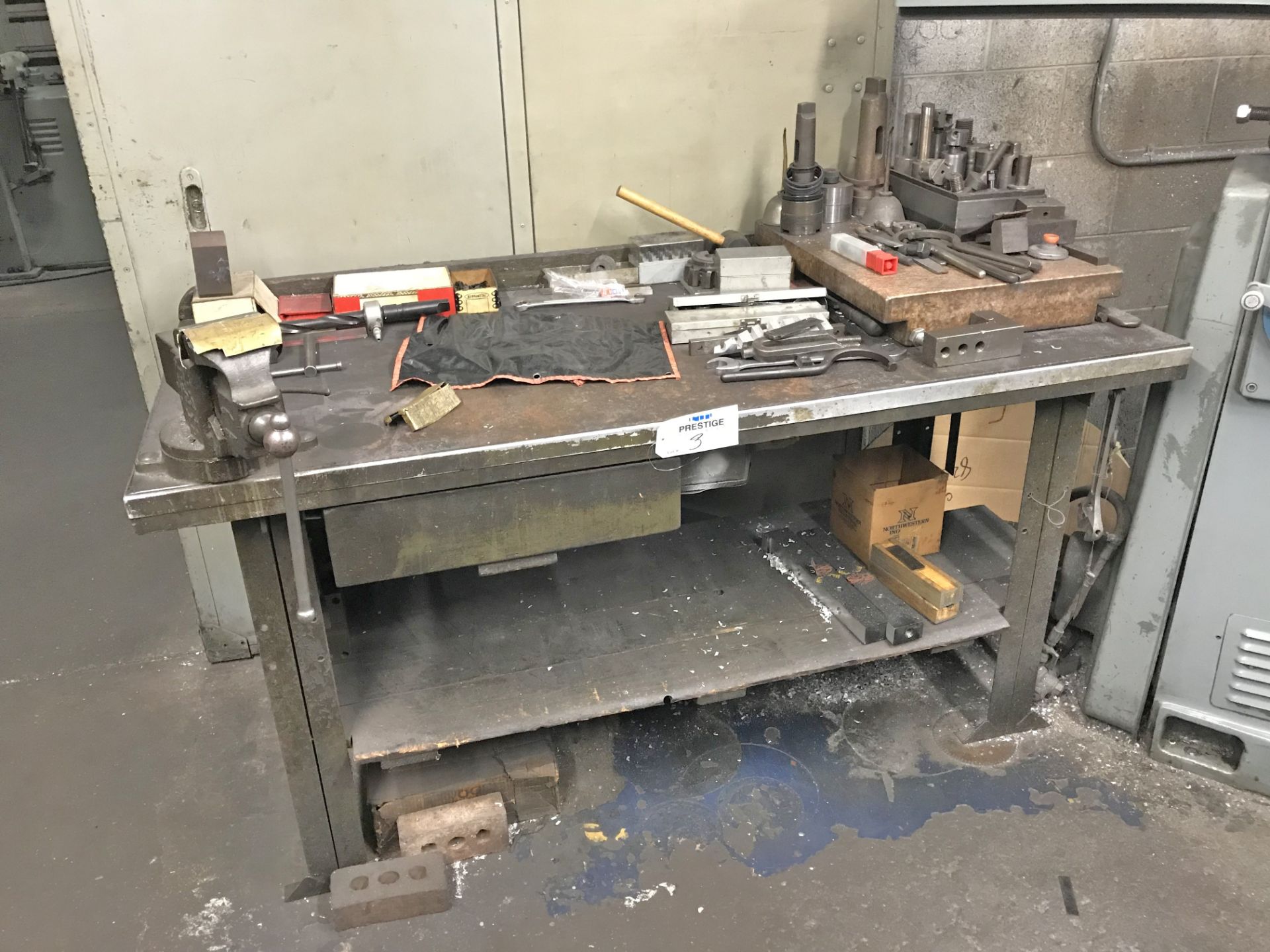 66"" Work Bench with 4"" Prentiss Bench Vise