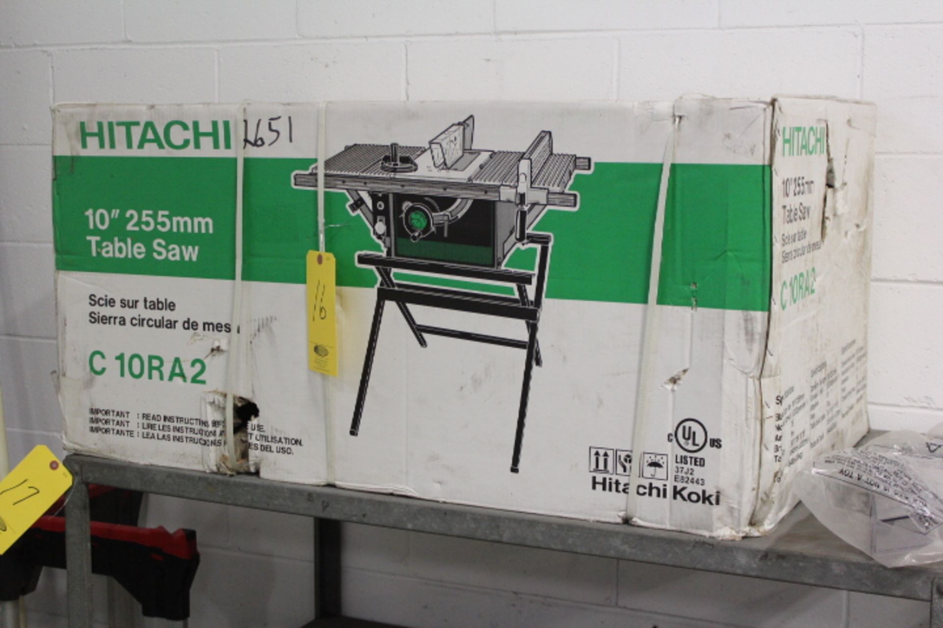 NEW HITACHI C10RA2 10 INCH TABLE SAW