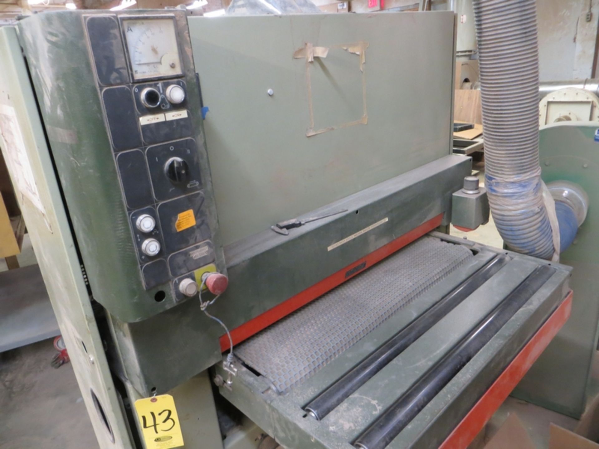 SCMI UNO CS 37" WIDE BELT SANDER, S/N 16188, BUTTONS NEED REPAIR, W/HOLZMA DUST COLLECTOR - Image 2 of 2